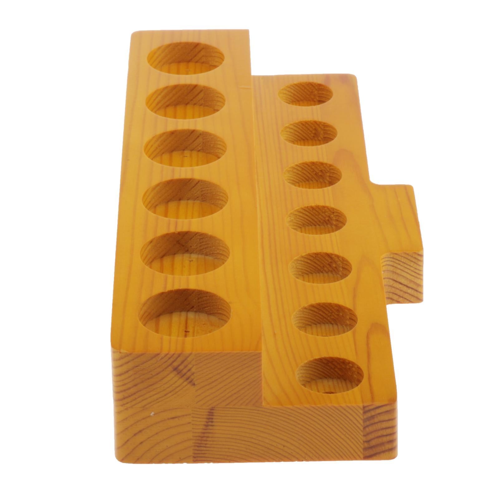 13 Slots Wood Essential Oils Rack Display Shelf Container Box Organizer