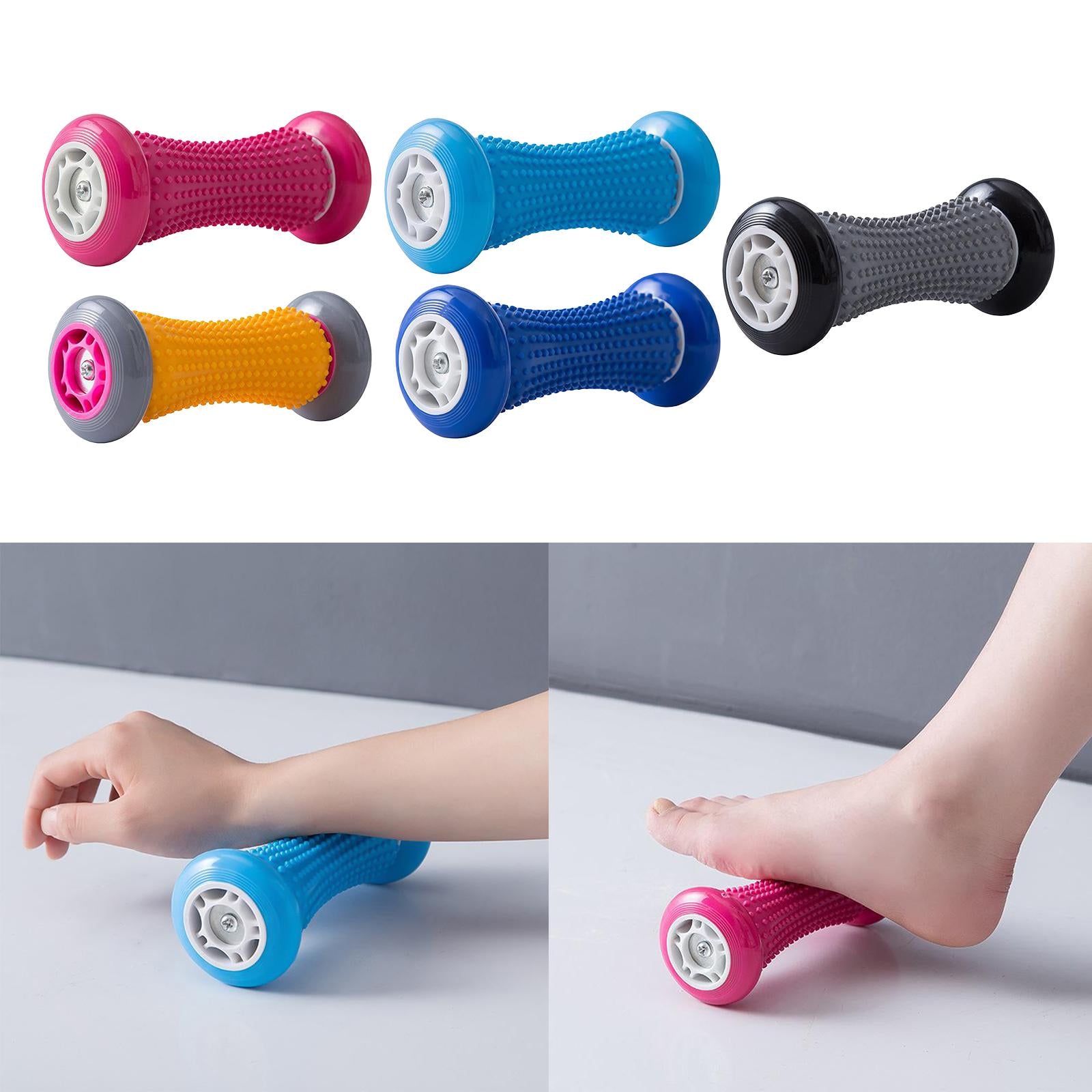 Foot Massager Roller Feet Relax Plantar Fasciitis Pain Ease Rose Red
