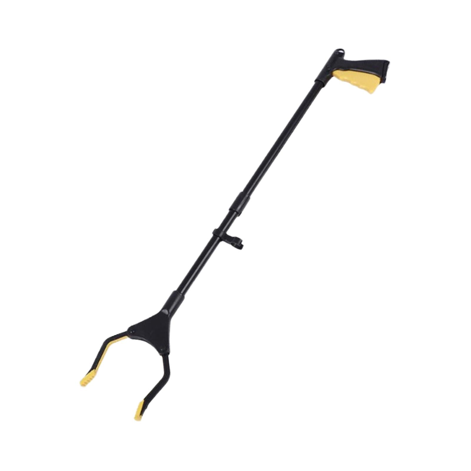 Foldable Reacher Picker Pick Up Tools Gripper Extender Grabber Silver Black