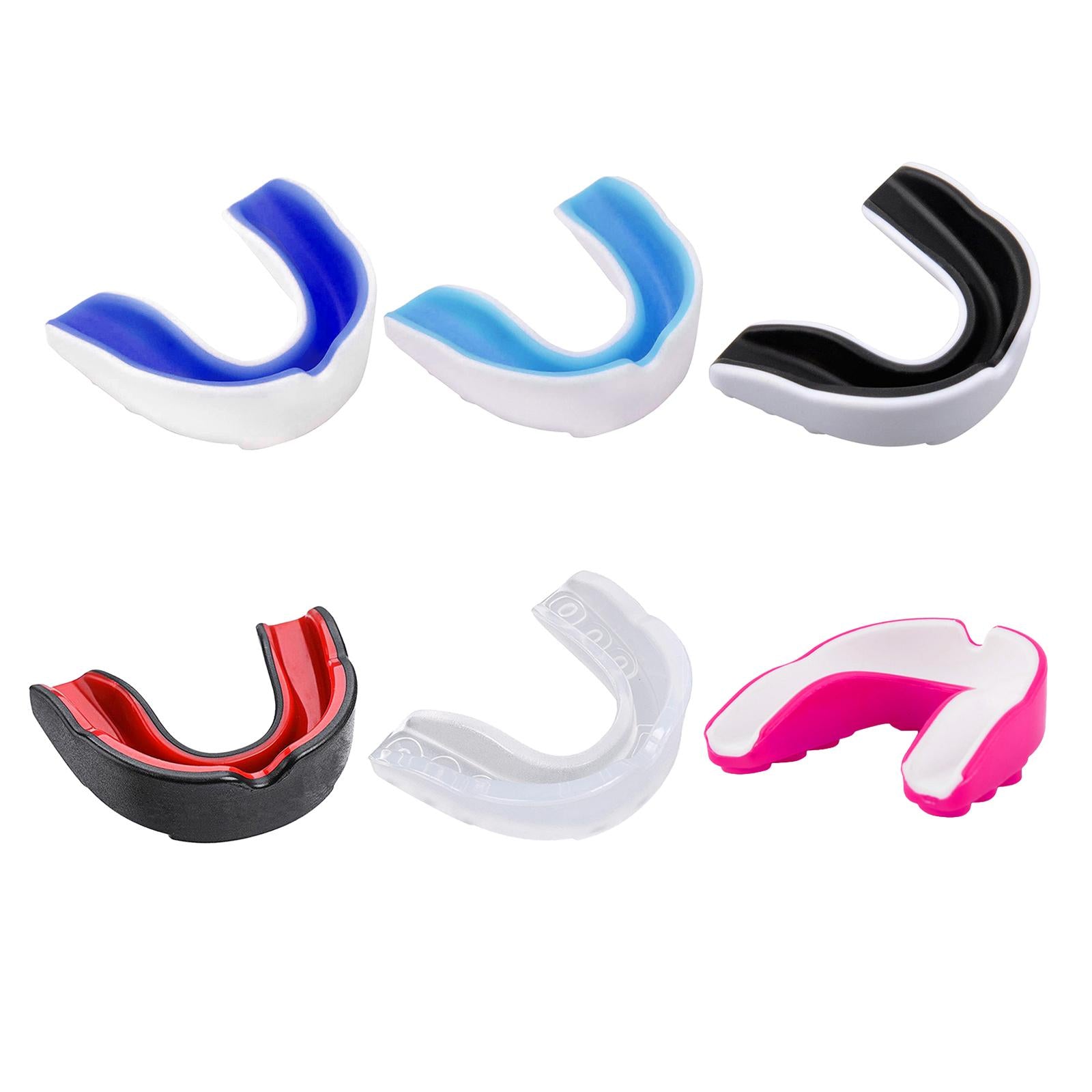 Boxing Mouth Guard Martial Sports Protection Gumshield New White+Black