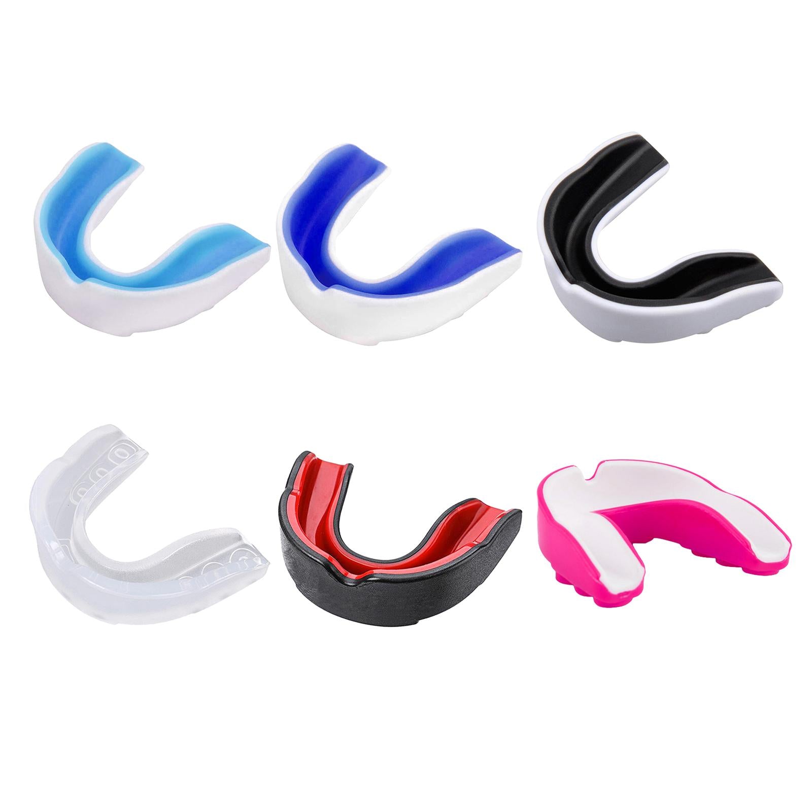 Boxing Mouth Guard Martial Sports Protection Gumshield New White+Black