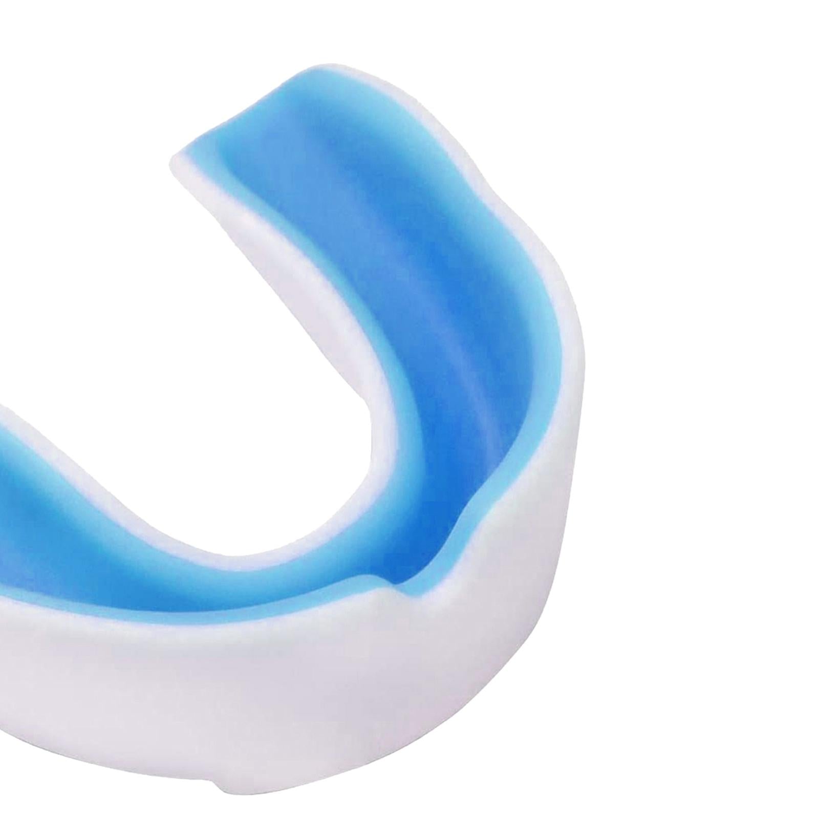 Boxing Mouth Guard Martial Sports Protection Gumshield New White+Blue