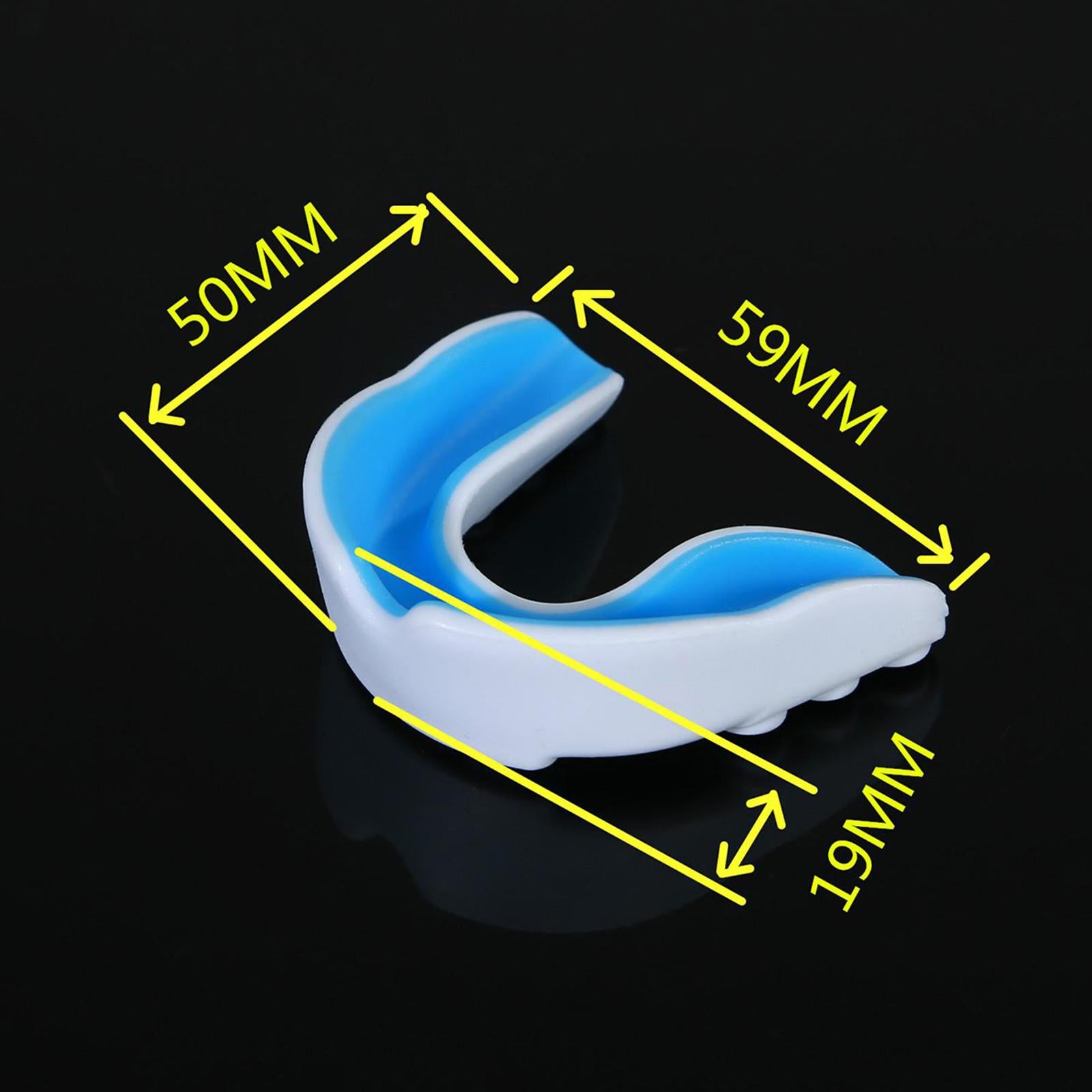 Boxing Mouth Guard Martial Sports Protection Gumshield New White+Blue