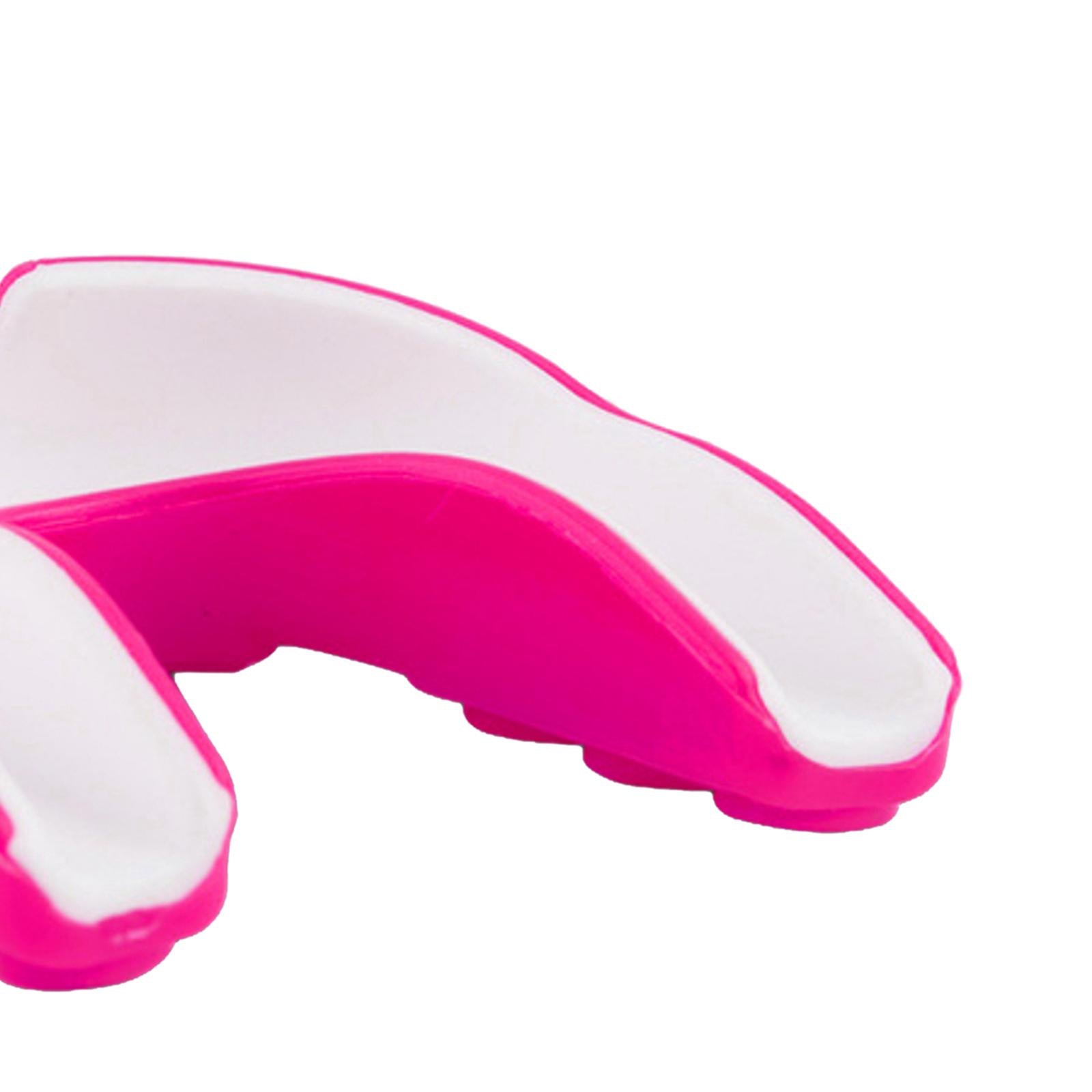 Boxing Mouth Guard Martial Sports Protection Gumshield New White+Pink