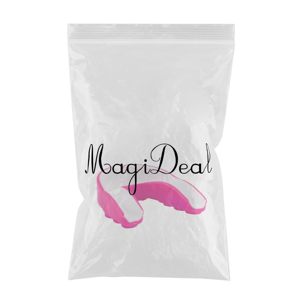 Boxing Mouth Guard Martial Sports Protection Gumshield New White+Pink