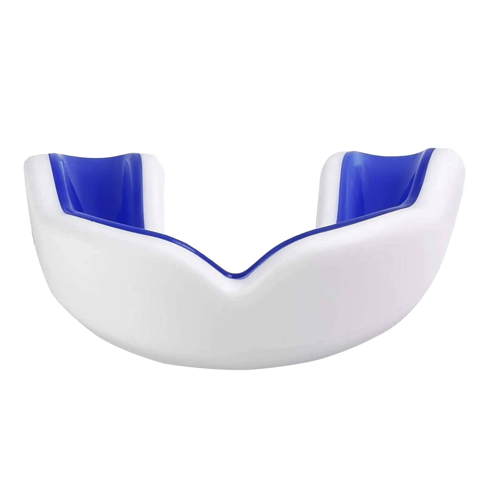 Boxing Mouth Guard Martial Sports Protection Gumshield New White+Dark Blue