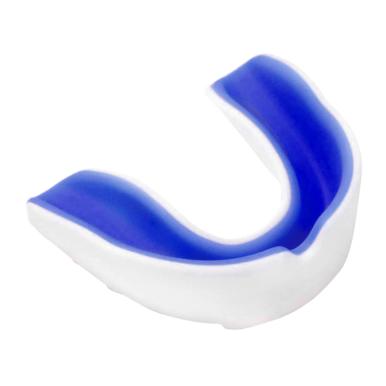 Boxing Mouth Guard Martial Sports Protection Gumshield New White+Dark Blue