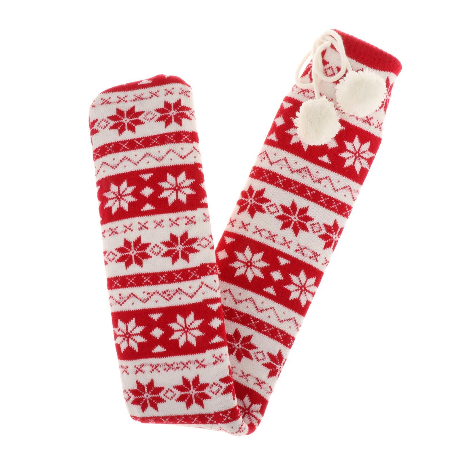 Hot Water Bottle 2L w/ Elegant Coat Secure Screw Top Warms Back Red