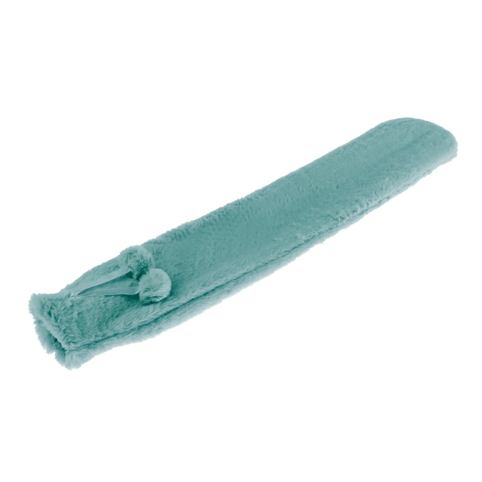 Hot Water Bottle 2L w/ Elegant Coat Secure Screw Top Warms Back Dark Green