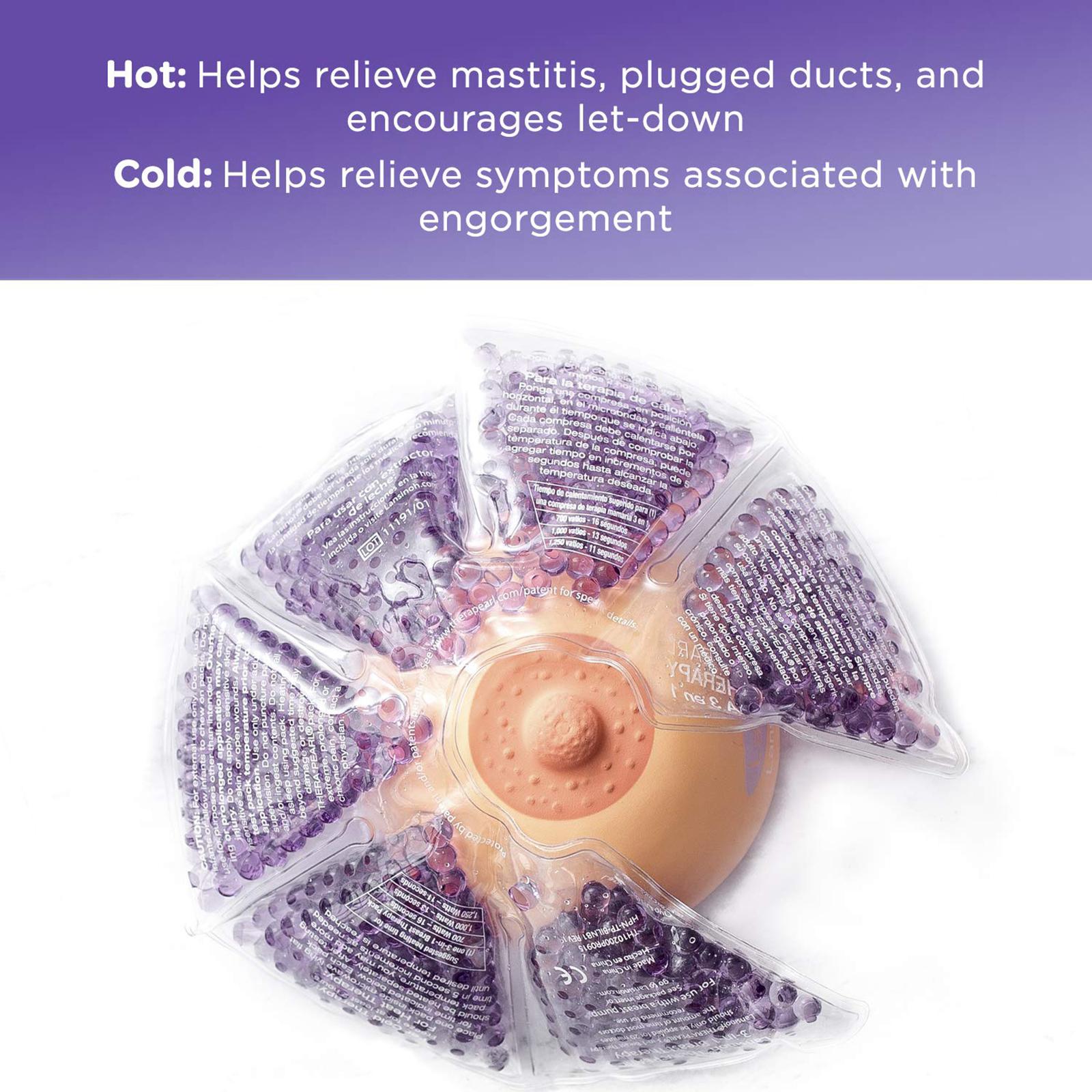 Breast Therapy Pack Bead Ice Pack Pads Hot or Cold Use Massager Purple