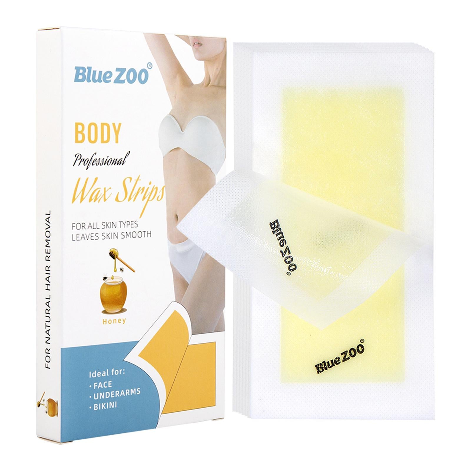 10x Hair Removal Wax Strips for Upper Lip Chin Fingers Toes Facial Honey