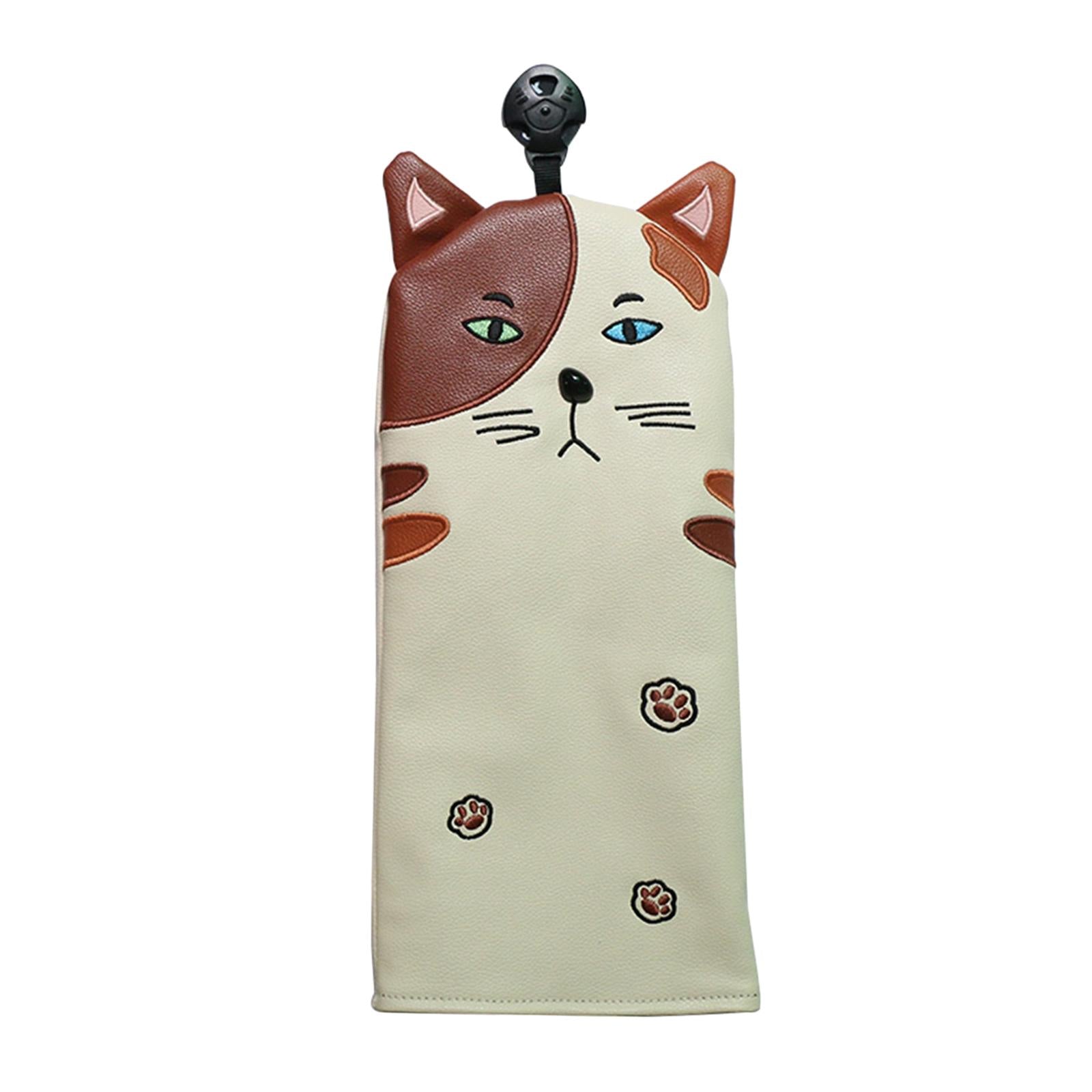 Premium PU Cat Golf Head Cover No. for Golf Club FW UT  30.5x14.5cm for FW