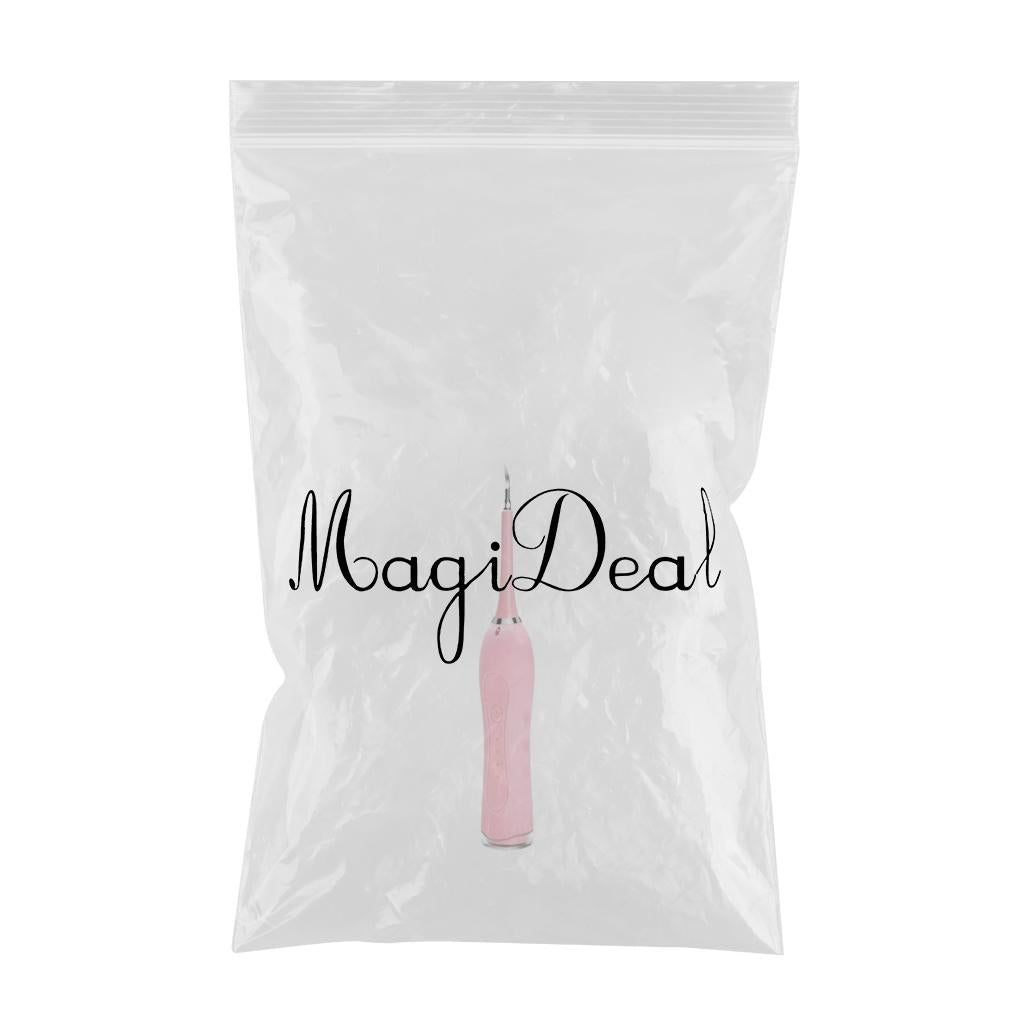 Electric Ultrasonic Tooth Cleaner Waterproof Oral Clean with 5 Modes Pink