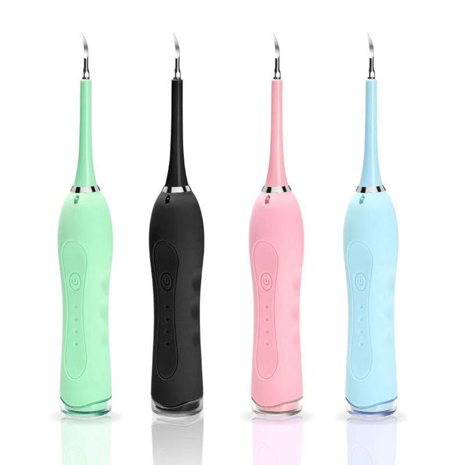 Electric Ultrasonic Tooth Cleaner Waterproof Oral Clean with 5 Modes Green
