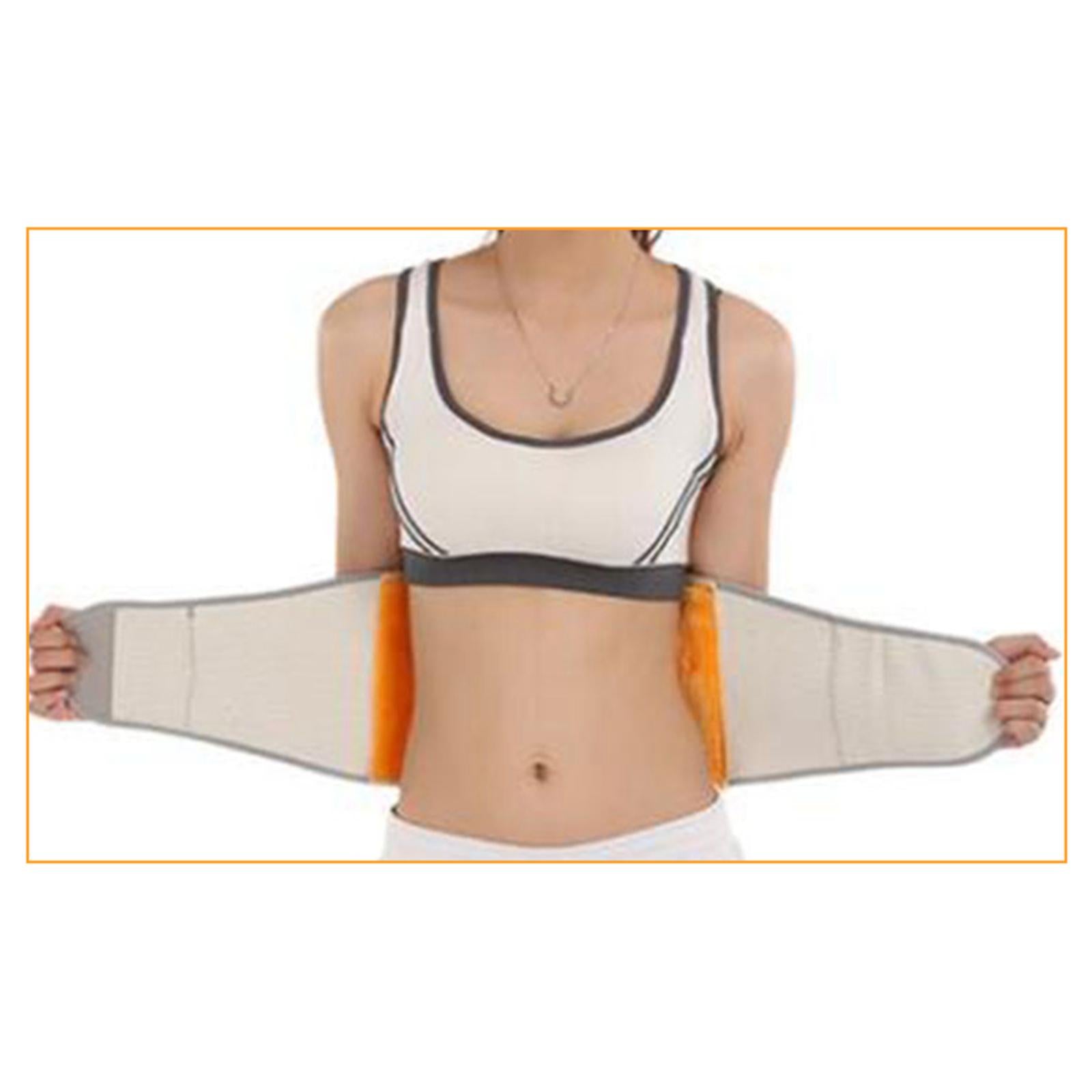 Thicken Plush Waist Lumbar Belt Cozy Abdominal Stomach Body Wrap M  100x20cm