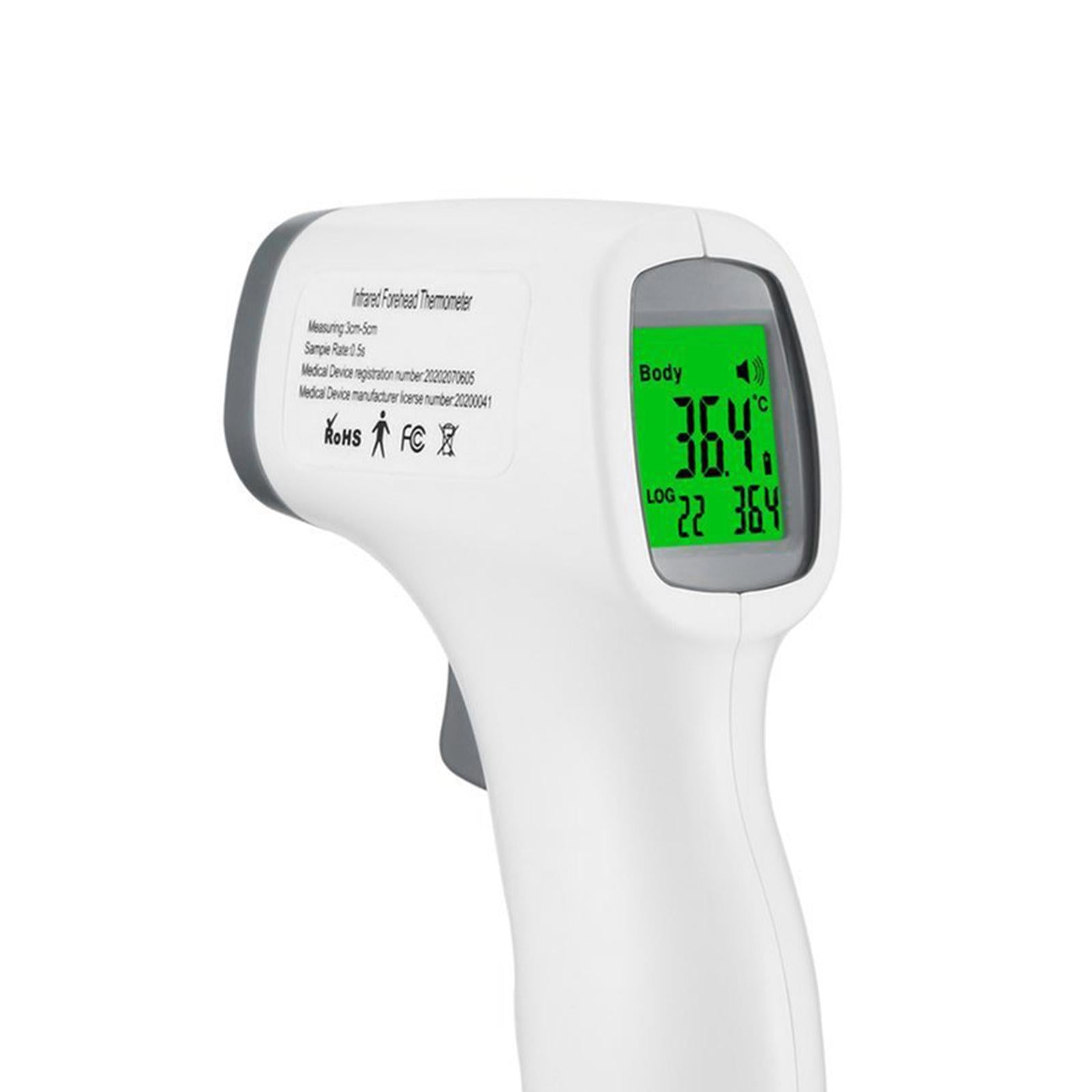 Digital Touchless Forehead Thermometer with Fever Alarm for Babies  gray