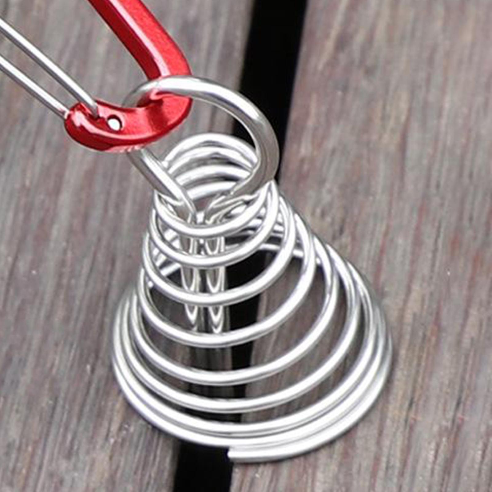 Versatile Octopus Tent Pegs Stakes Deck Anchor with Spring Buckle Clips