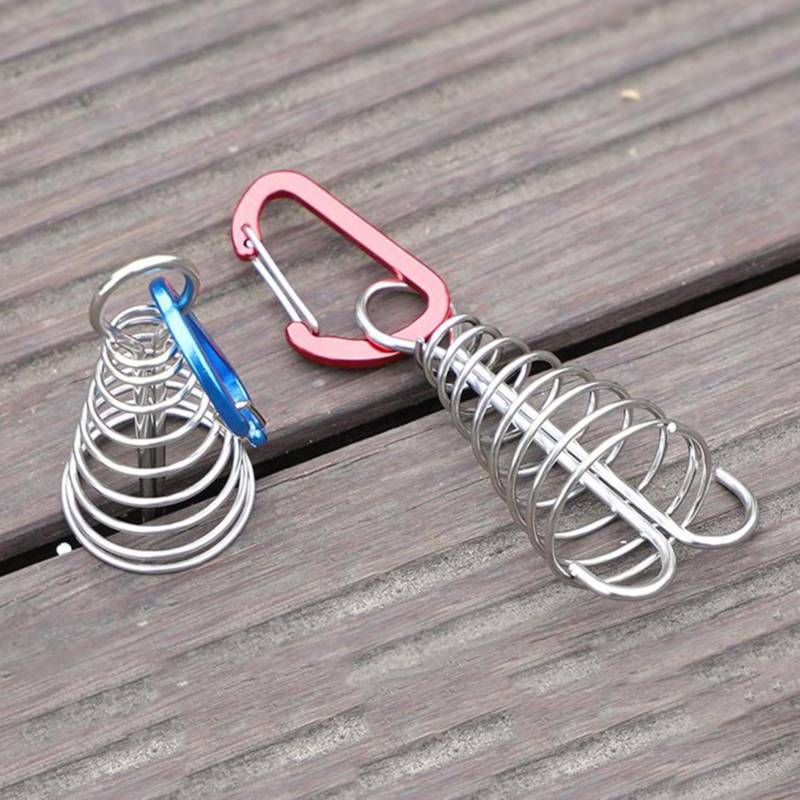 Versatile Octopus Tent Pegs Stakes Deck Anchor with Spring Buckle Clips