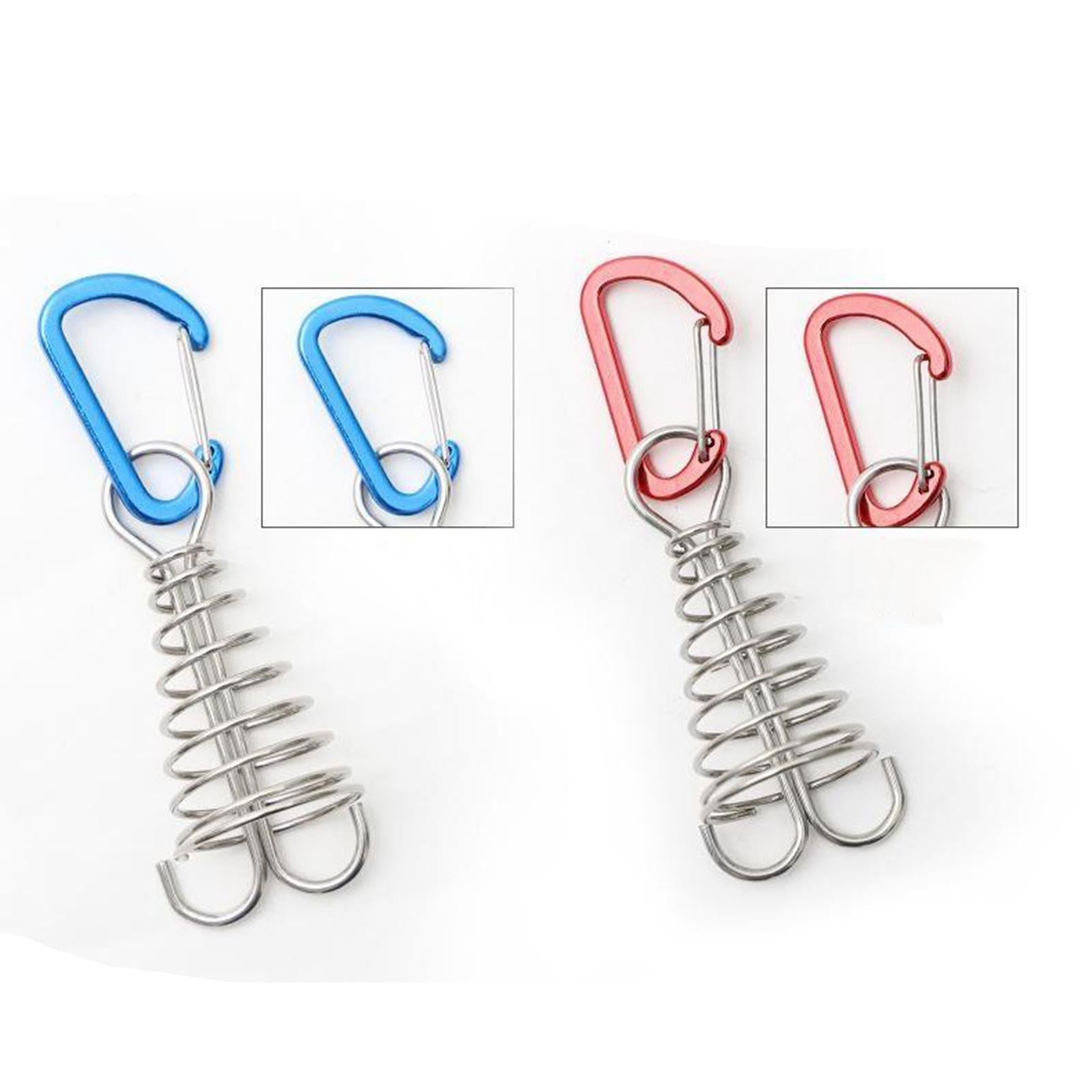 Versatile Octopus Tent Pegs Stakes Deck Anchor with Spring Buckle Clips