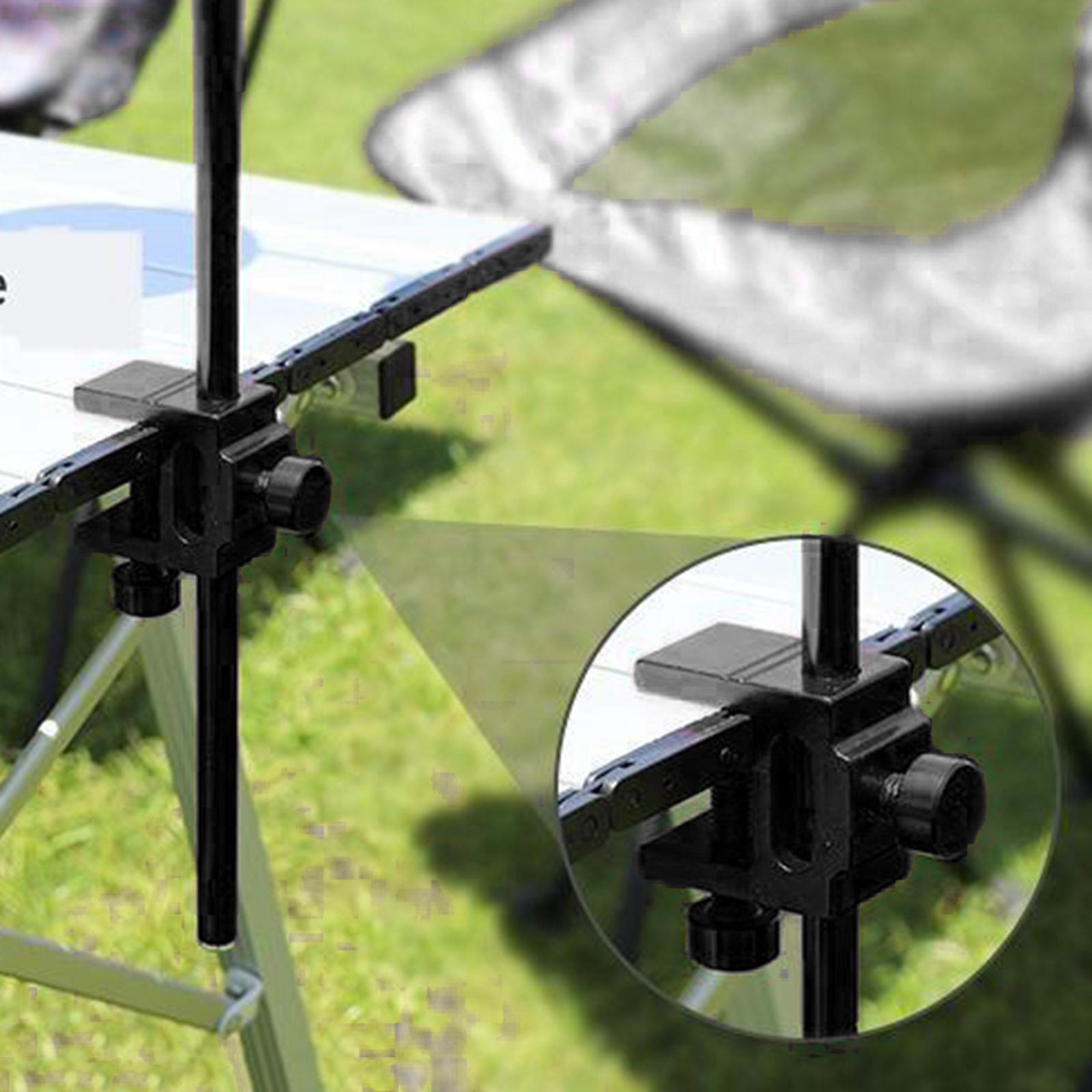 Outdoor Garden Camping Lamp Post Pole Lightweight Fixed for Picnic Black