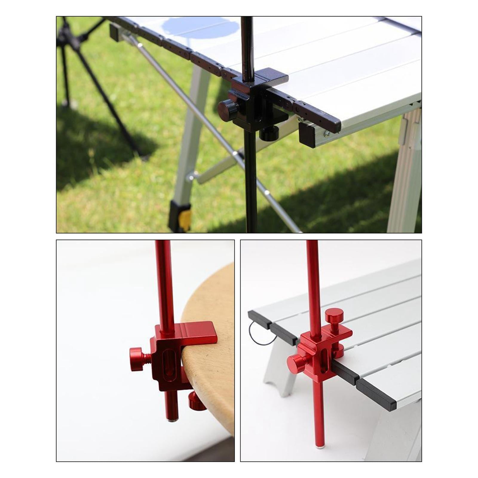 Outdoor Garden Camping Lamp Post Pole Lightweight Fixed for Picnic Black