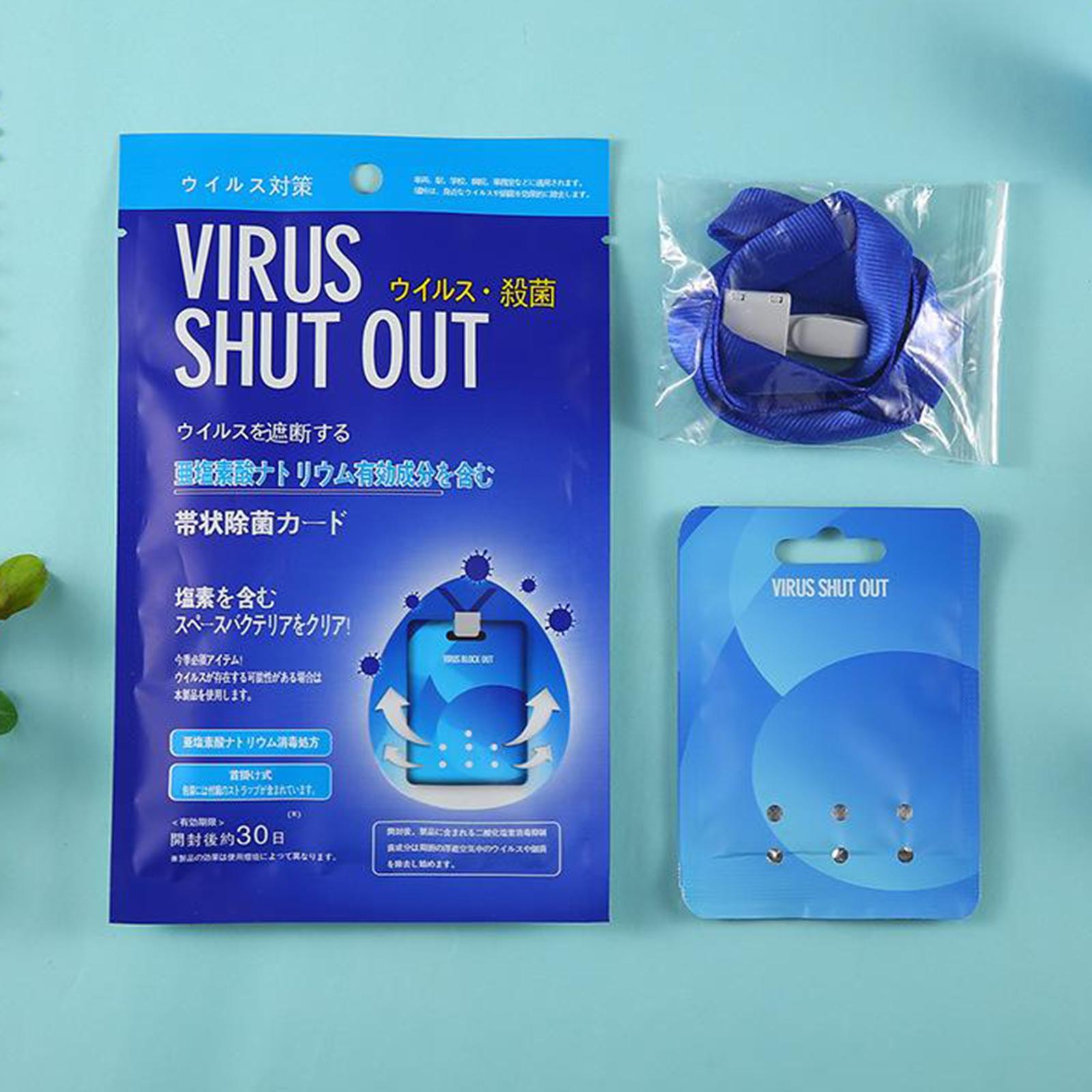 Mini Space Air Sterilization Card Lanyard Card Neck Hanging Type for Bus