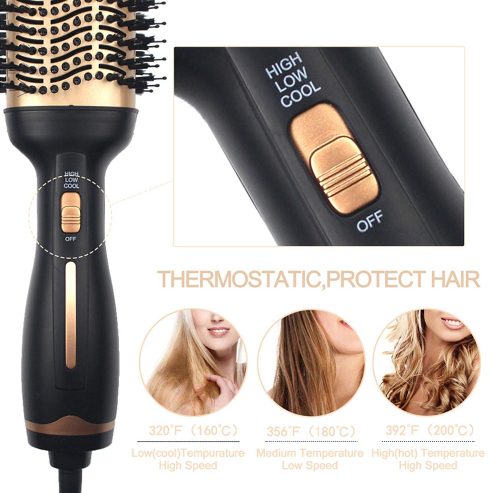 Hot Air Brush Oval Design Brush Blow Dryer Styling 3 Adjustable Heat Levels