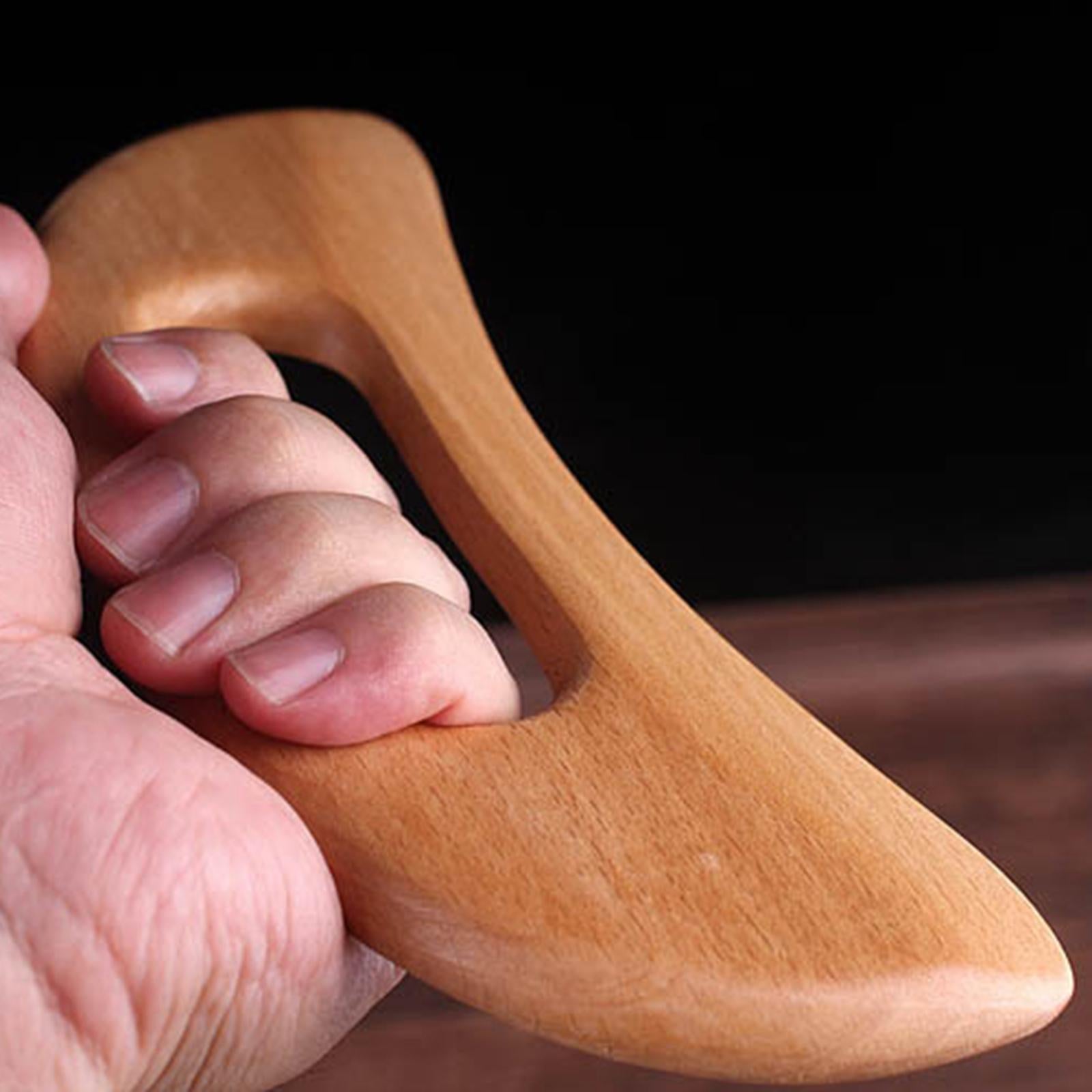 Professional Wooden Beech Gua sha Massage Tool for Release Back Arms Pain