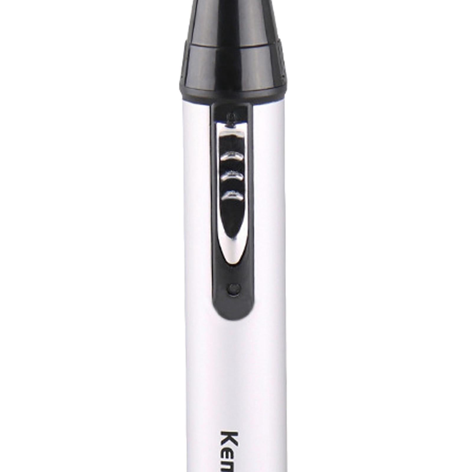 Electric Painless Facial Ear and Nose Hair Trimmer Dual Edge Blades for Men