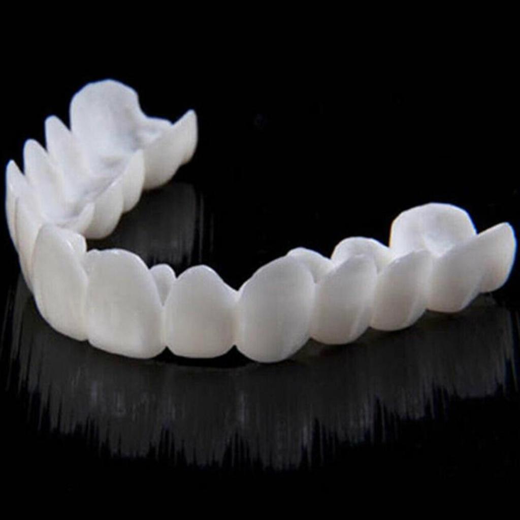 Snap Lower False Teeth Dental Veneers Dentures Tooth Cover White