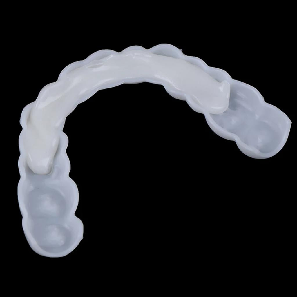 Snap Lower False Teeth Dental Veneers Dentures Tooth Cover White