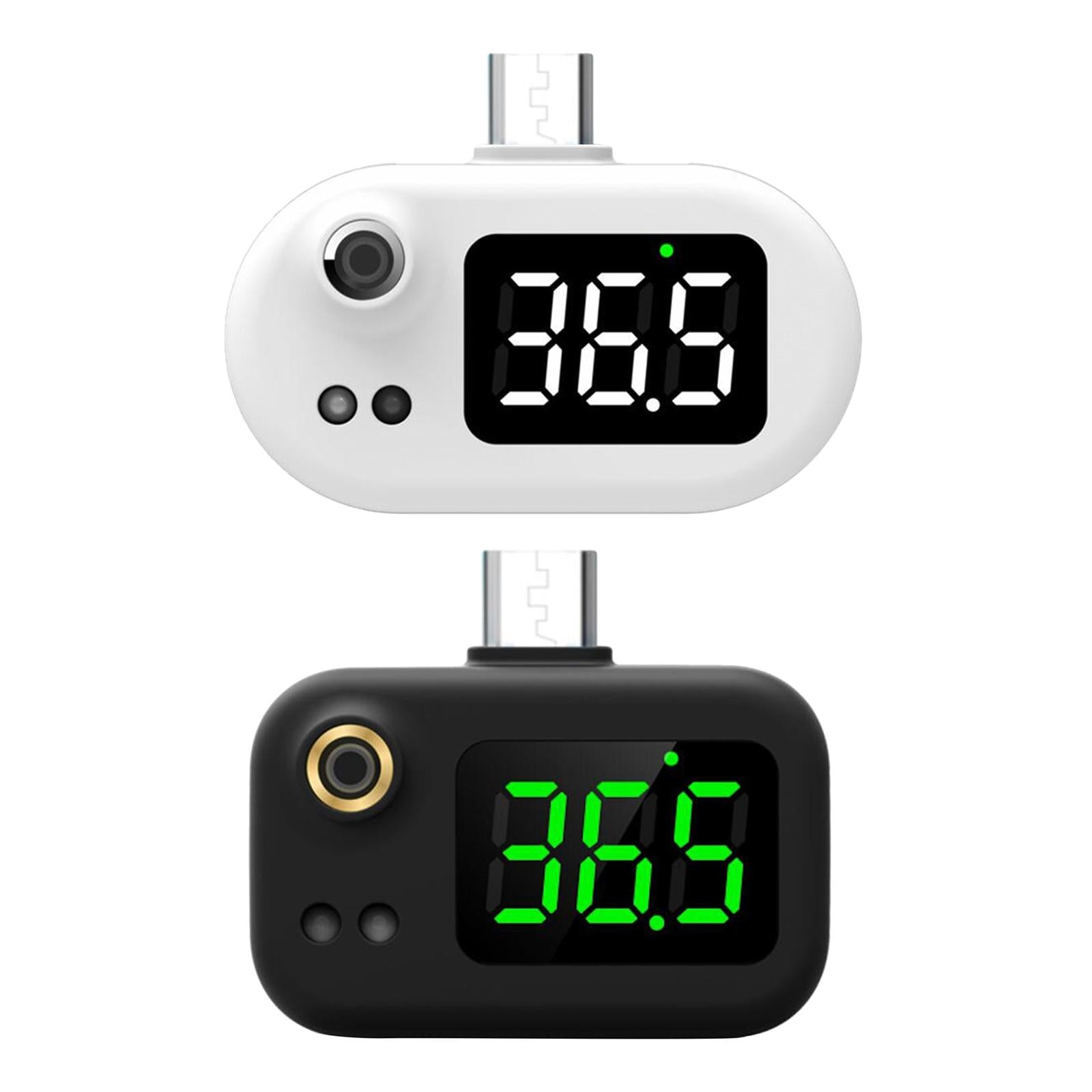 Intelligent Mini USB Smart Phone Infrared Thermometer Non-Contact White
