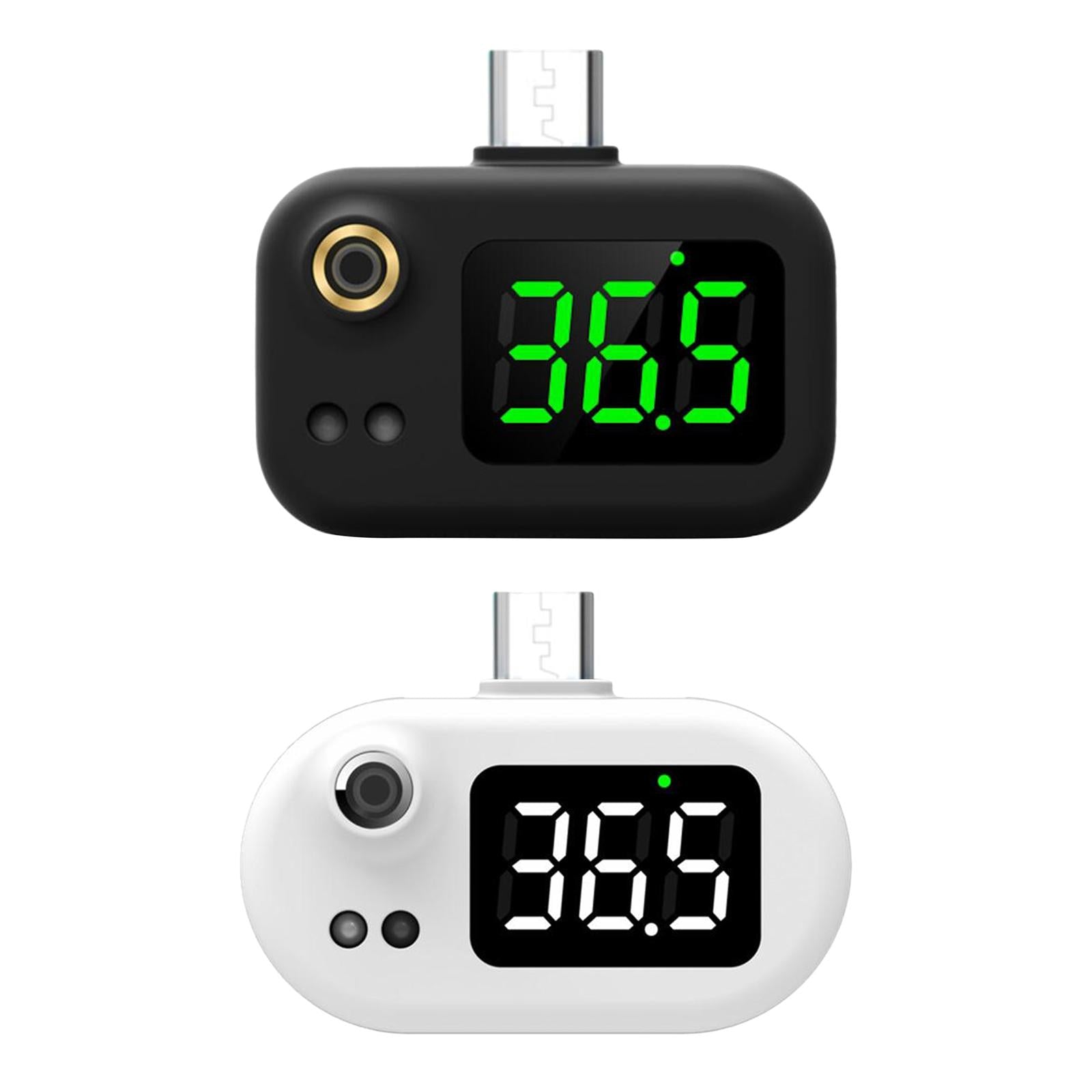 Intelligent Mini USB Smart Phone Infrared Thermometer Non-Contact White