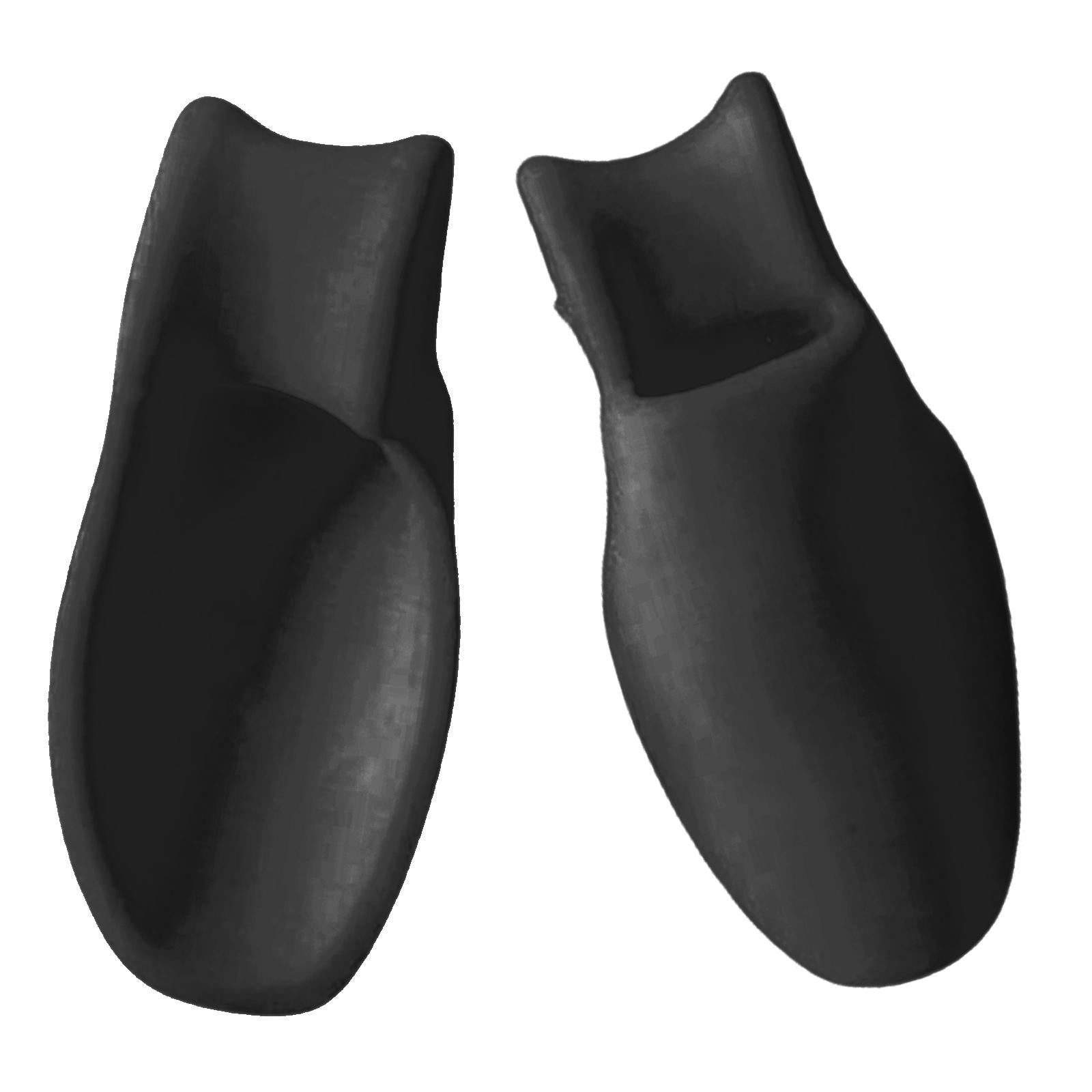 2x Rubber Toe Protectors Pad Relief Corrector Straightener Separator Black