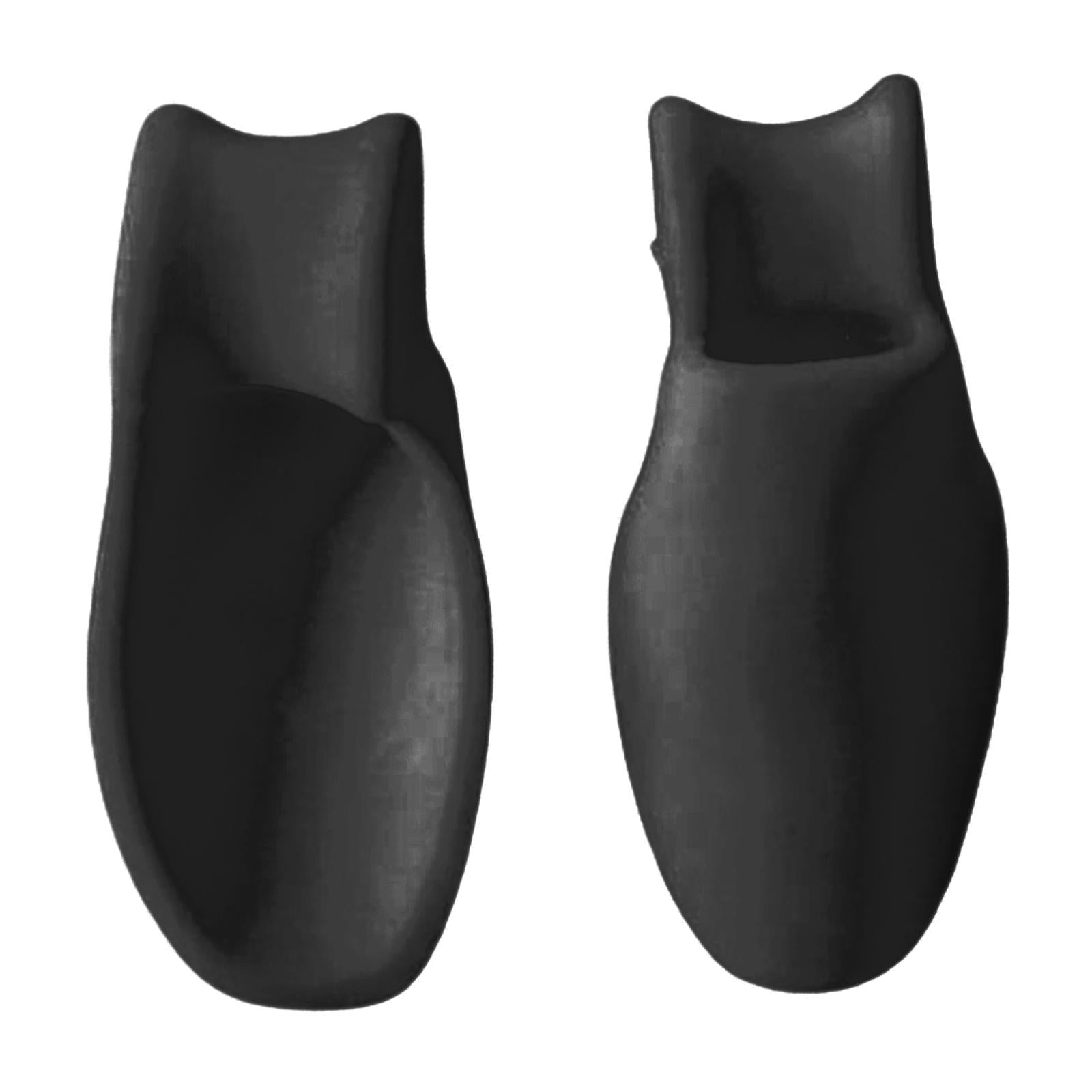 2x Rubber Toe Protectors Pad Relief Corrector Straightener Separator Black