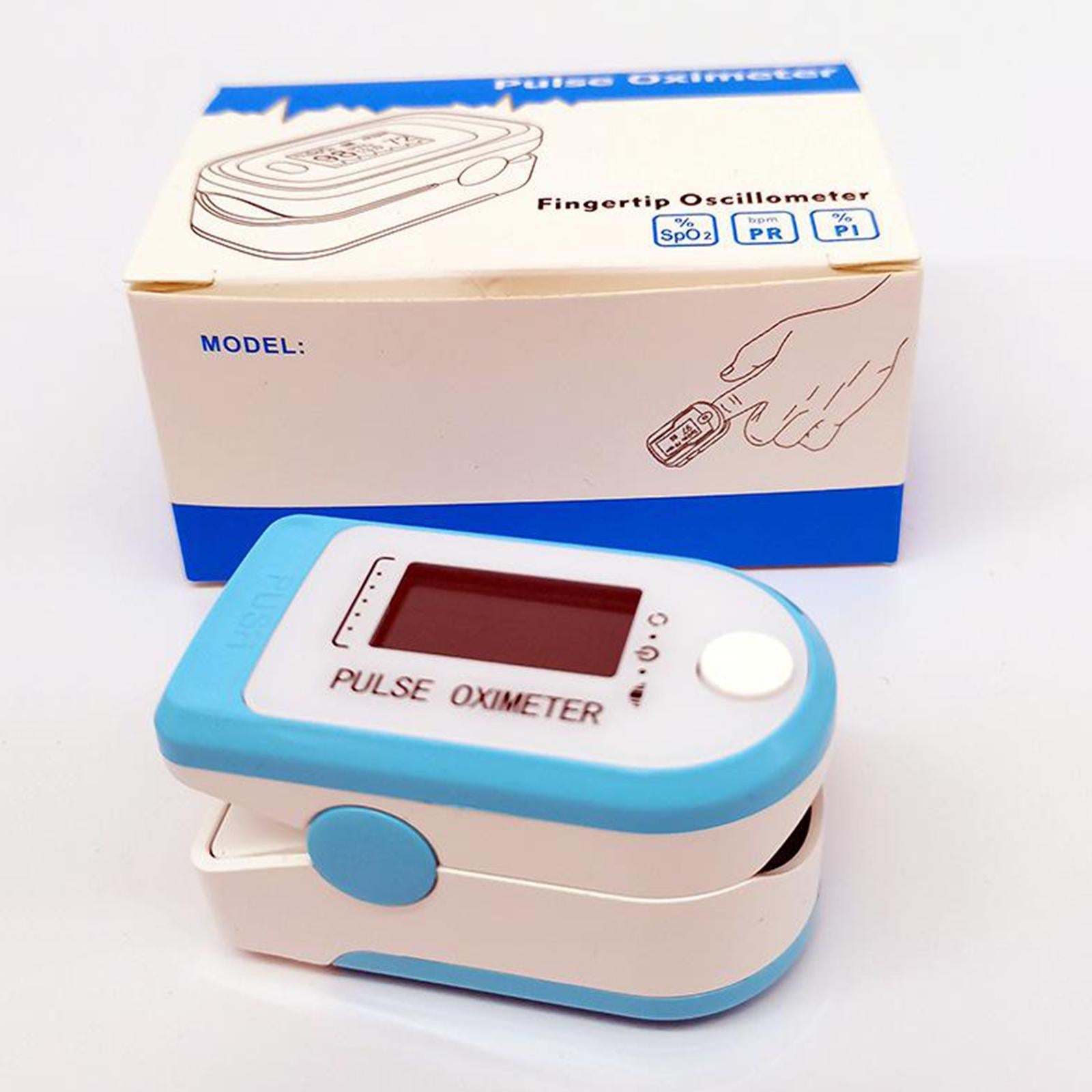 Fingertip Pulse Oximeter Blood Oxygen SpO2 Saturation Finger Monitor Blue