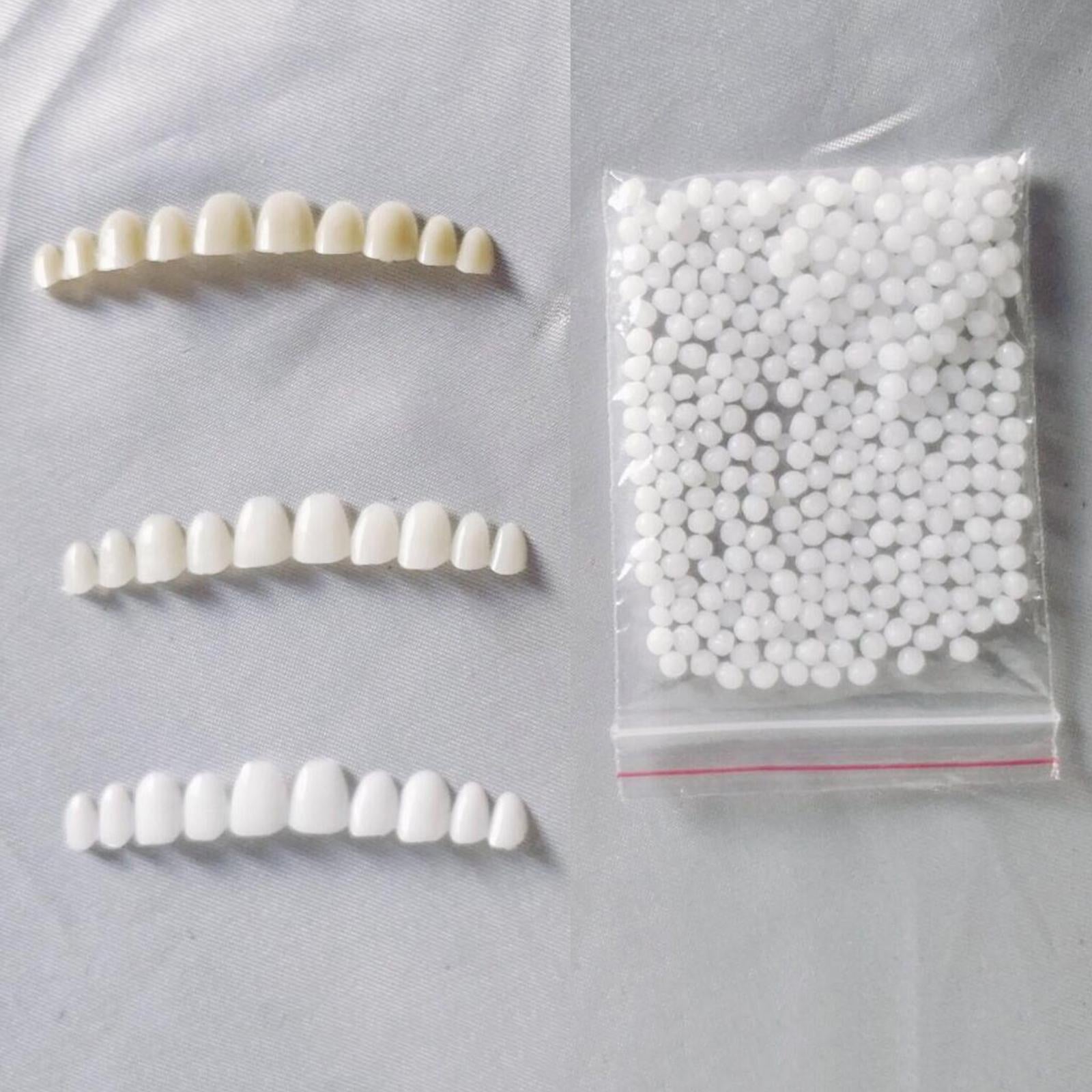 Moldable Teeth Veneers with Adhesive Fitting Beads Temporary False Teeth