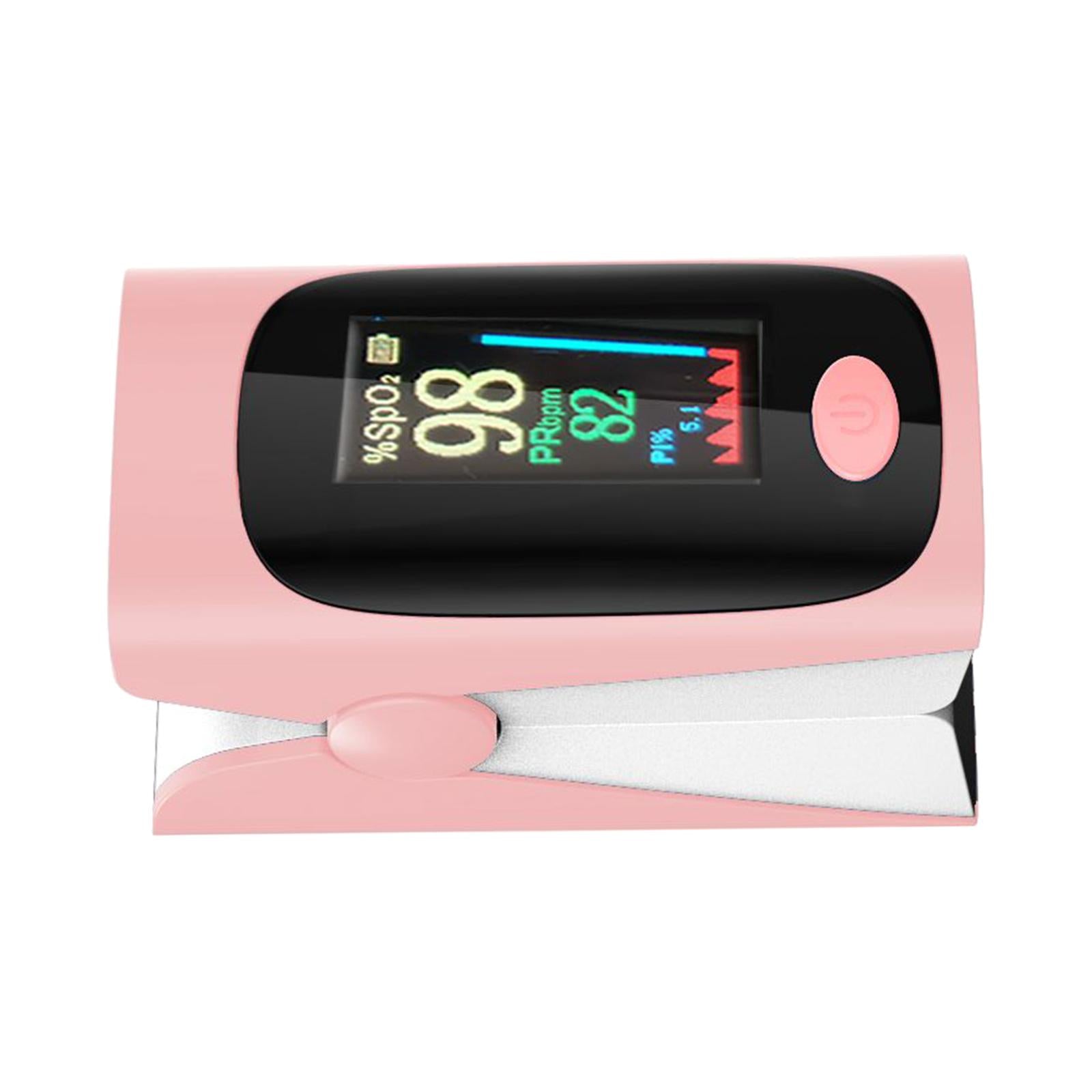 TFT Display Fingertip Pulse Oximeter SpO2 pink