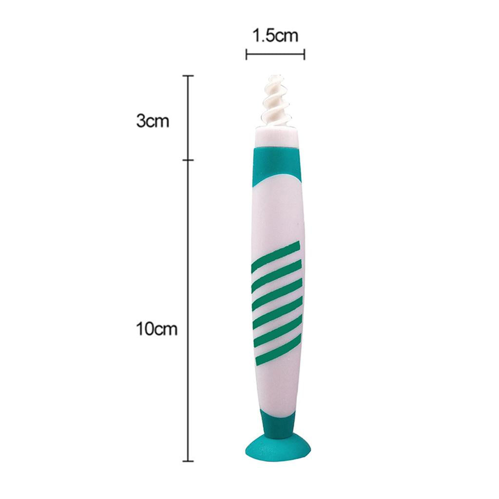 Spiral Ear Wax Removal Grips Earwax Cleaner Earpicks for Adult Kids Green