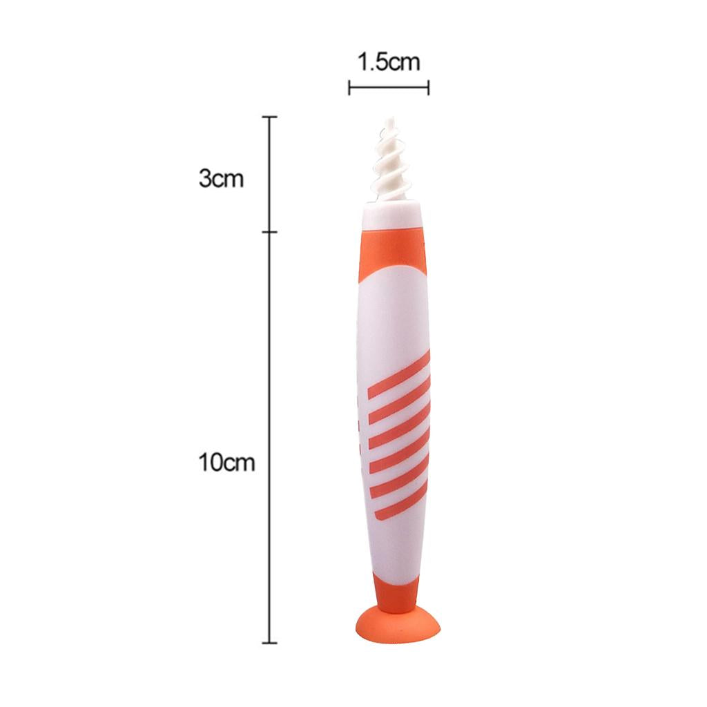 Spiral Ear Wax Removal Grips Earwax Cleaner Earpicks for Adult Kids Orange