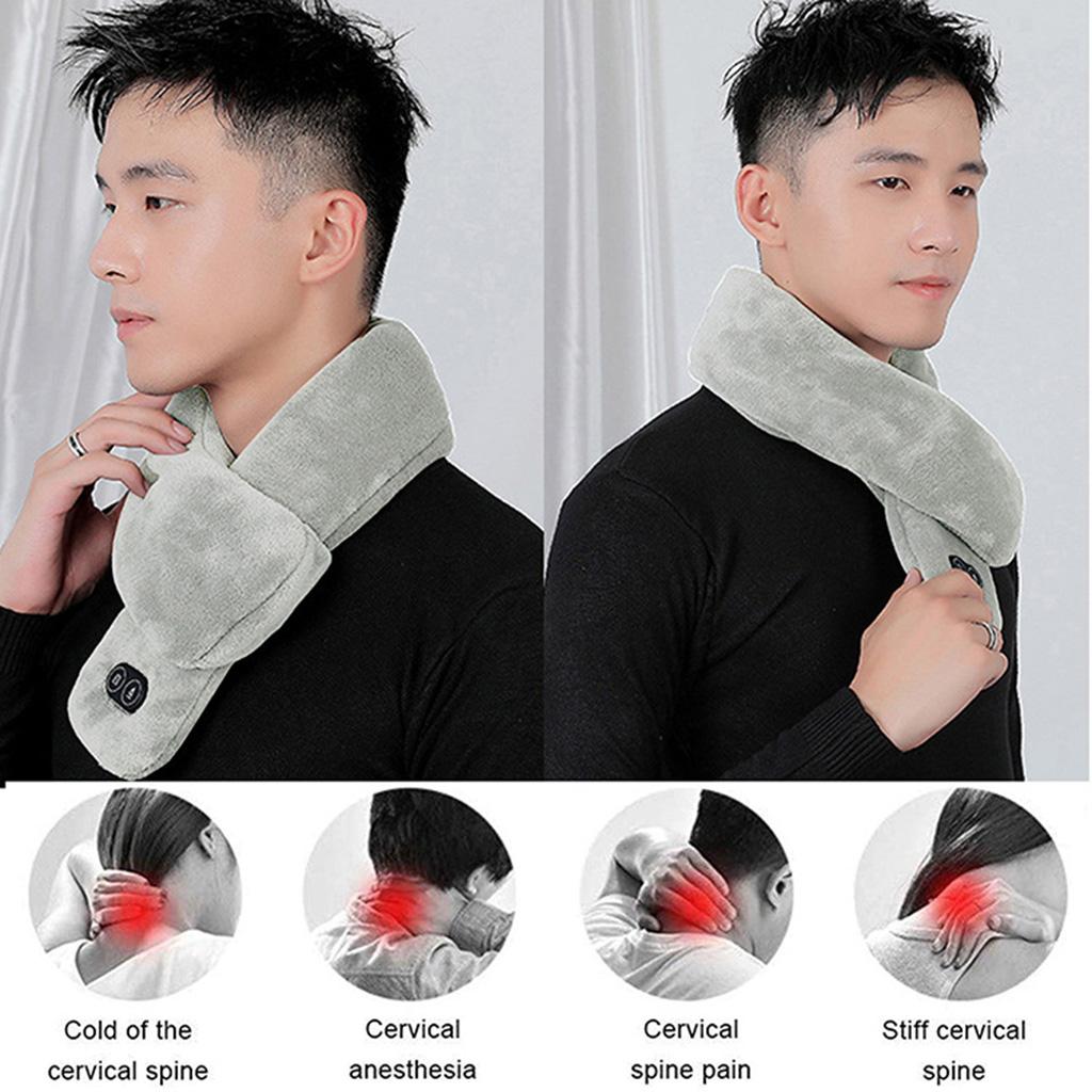 USB Heating Heated Neck Scarf Wrap Warming Scarf for Men Women Cold Weather