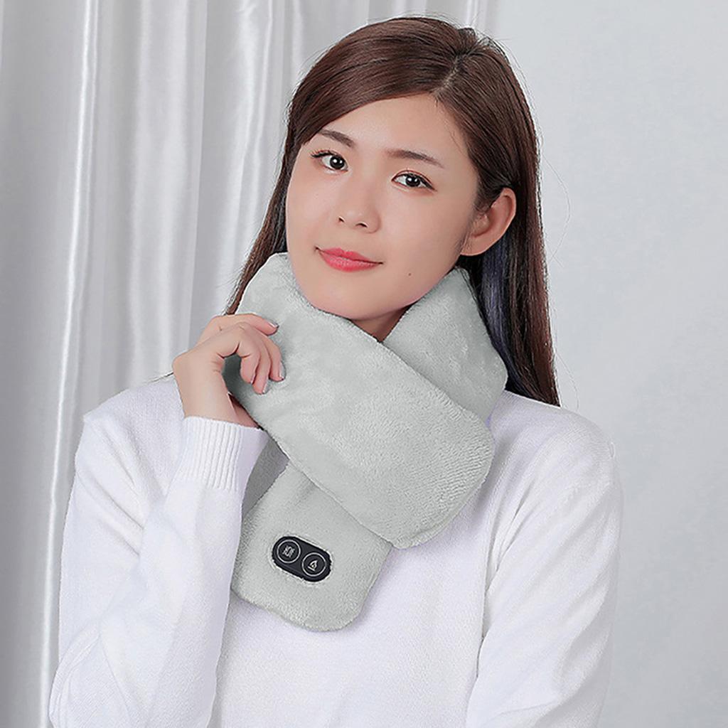 USB Heating Heated Neck Scarf Wrap Warming Scarf for Men Women Cold Weather