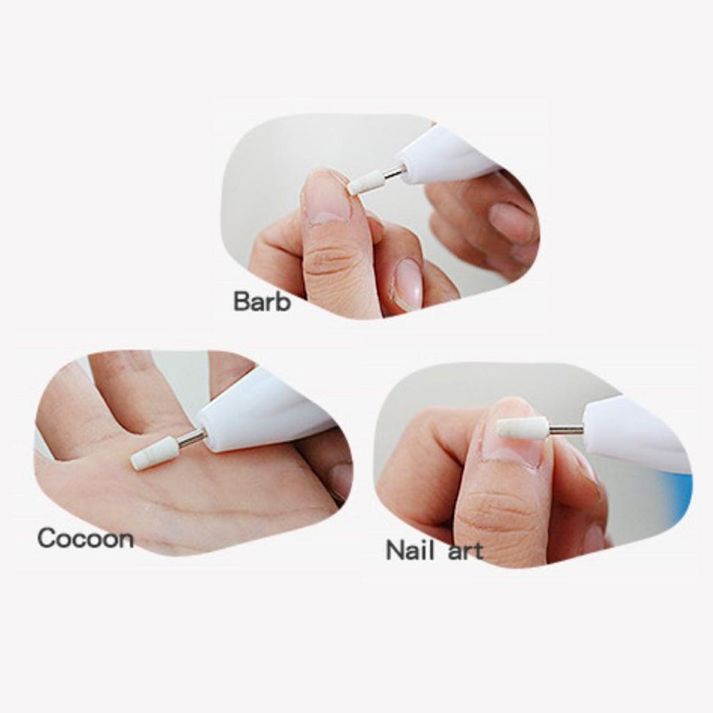 Electric Nail Drill Machine Pedicure with 3Pcs Nail Drill Bits for Home Use
