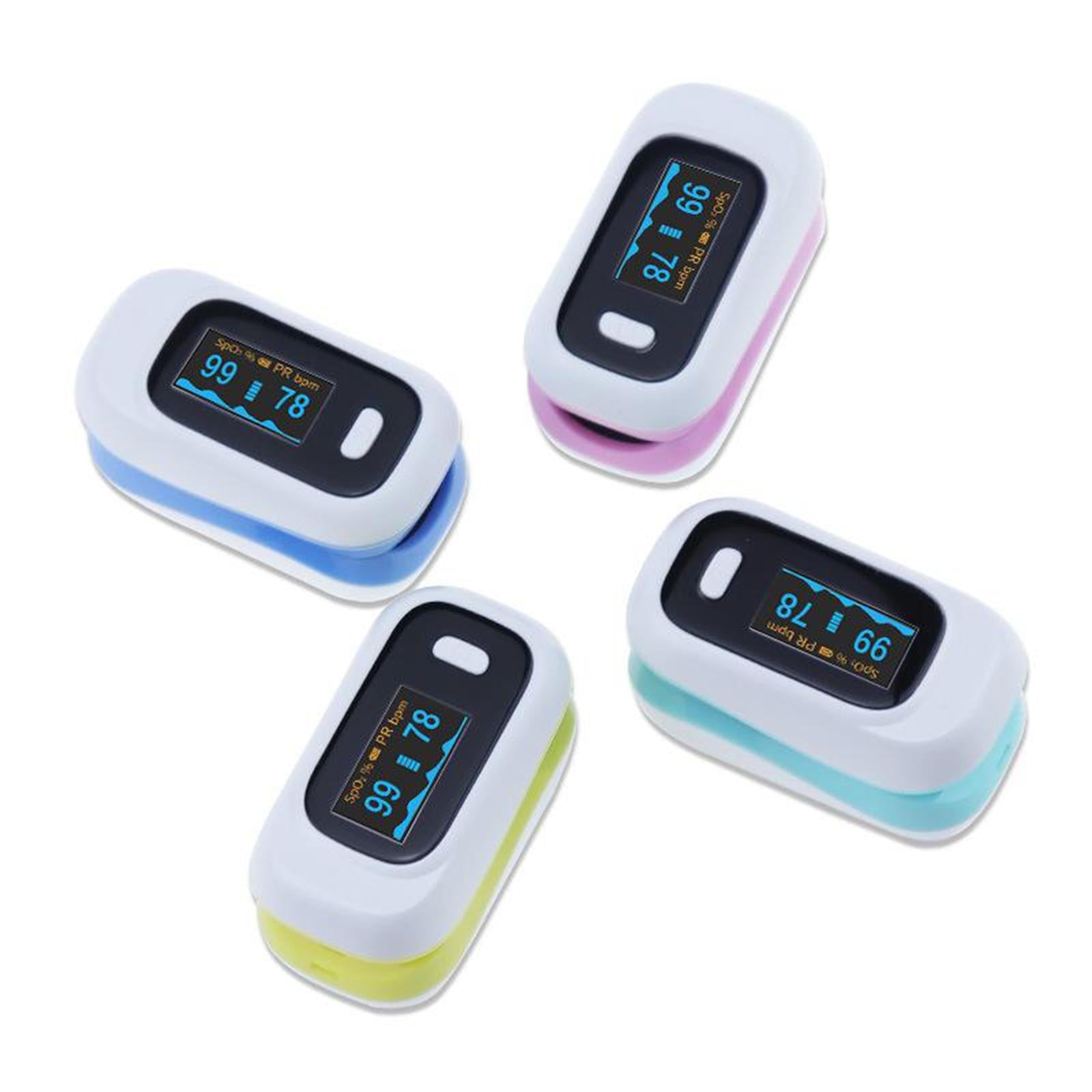 Digital Fingertip Pulse Oximeter Oxygen Saturation Heart rate monitor Blue