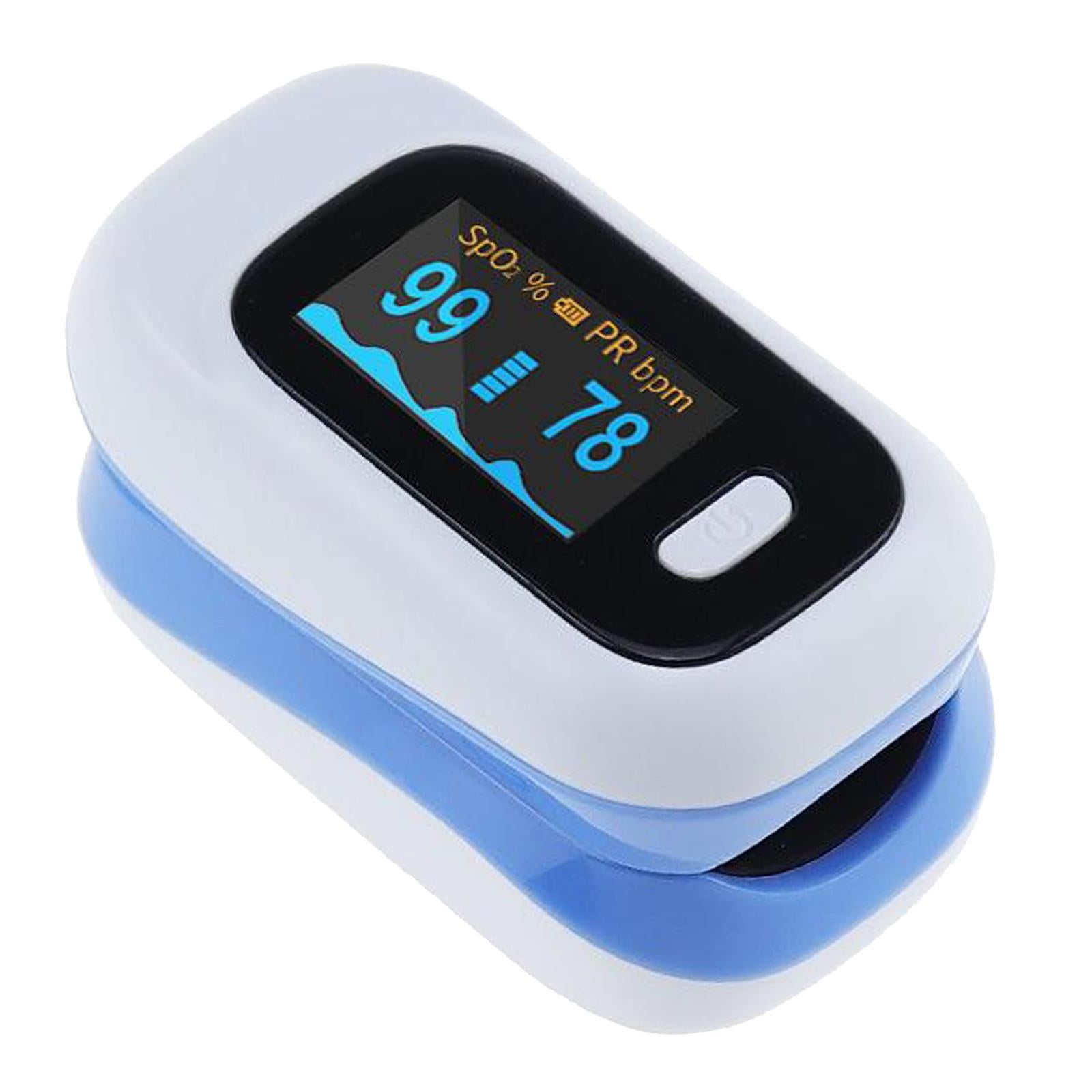 Digital Fingertip Pulse Oximeter Oxygen Saturation Heart rate monitor Blue