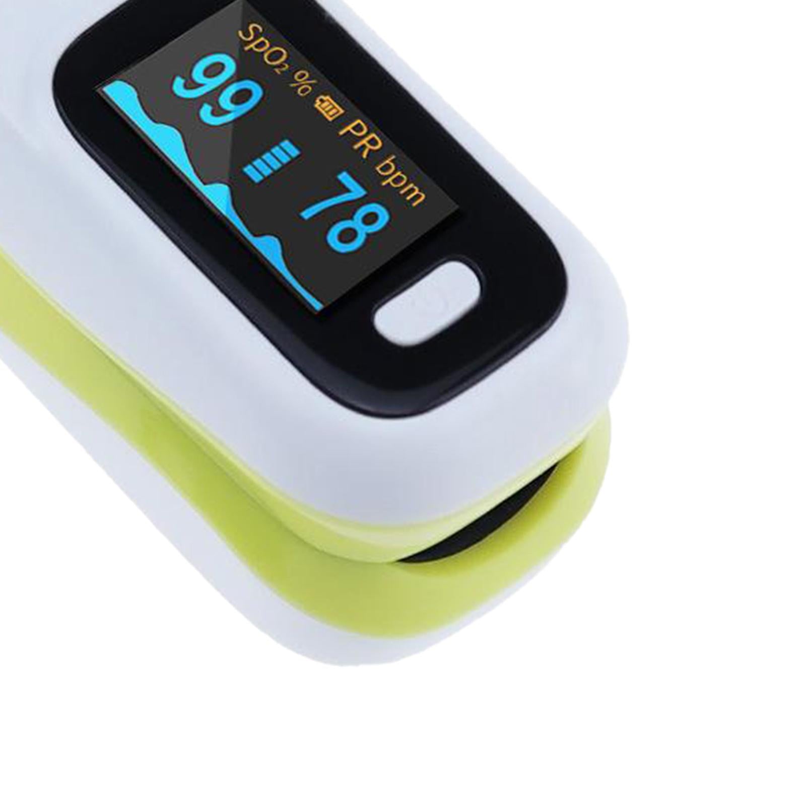 Digital Fingertip Pulse Oximeter Oxygen Saturation Heart rate monitor Yellow