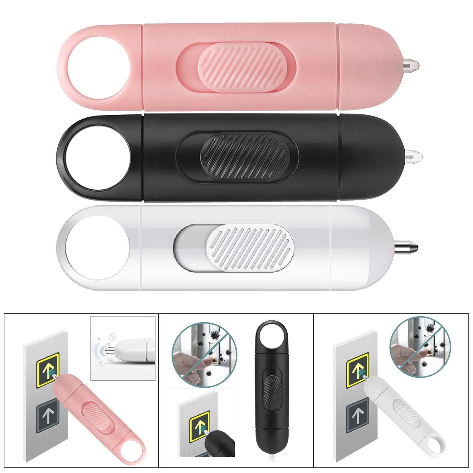 Mini Avoid Contacting No Touch Door Opener Tool Key Safe Sanitary Tool White