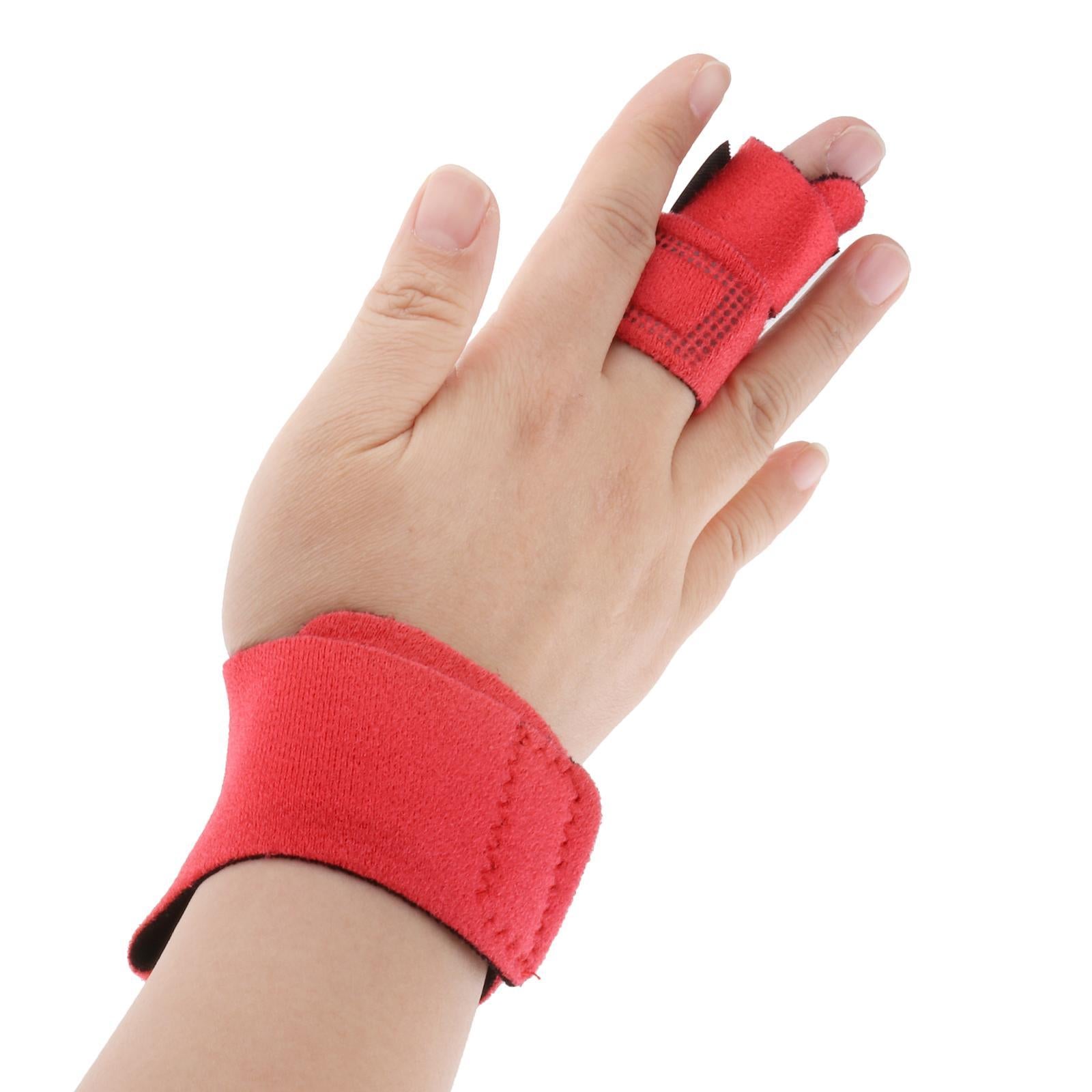 Trigger Finger Splint Brace Corrector Joint Fix Support Breathable Red