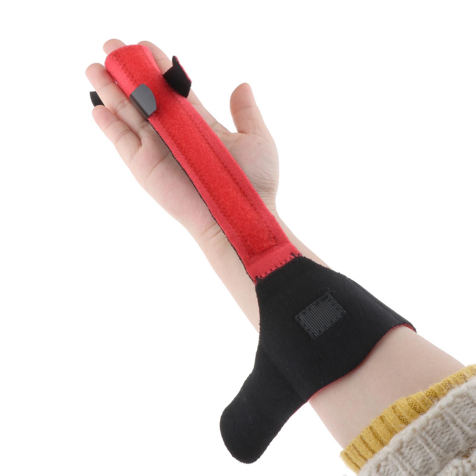 Trigger Finger Splint Brace Corrector Joint Fix Support Breathable Red