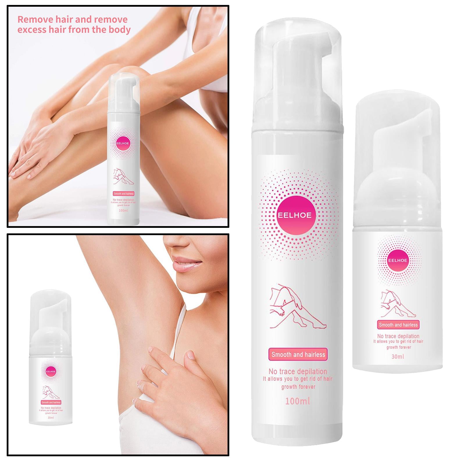 30/100ml Depilatory Painless Hair Removal Spray Mousse Smooth Skin Leg 30ml